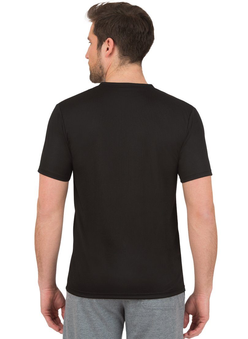 Trigema T-Shirt TRIGEMA V-Shirt COOLMAX® schwarz