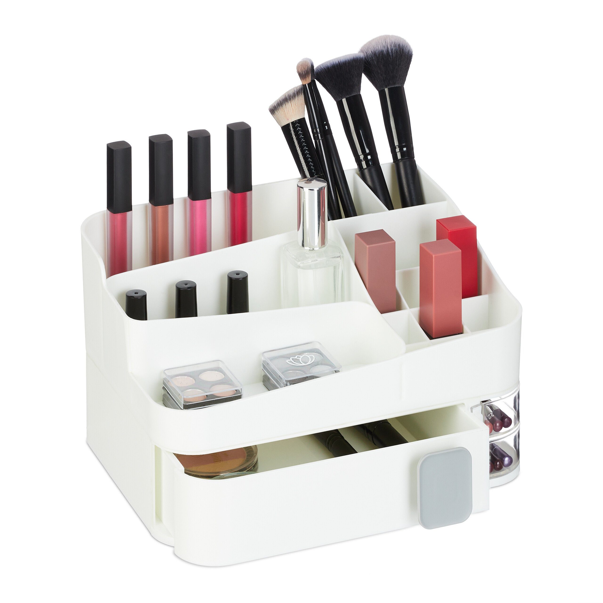 relaxdays Make-Up Organizer mit Schublade, 2-tlg.