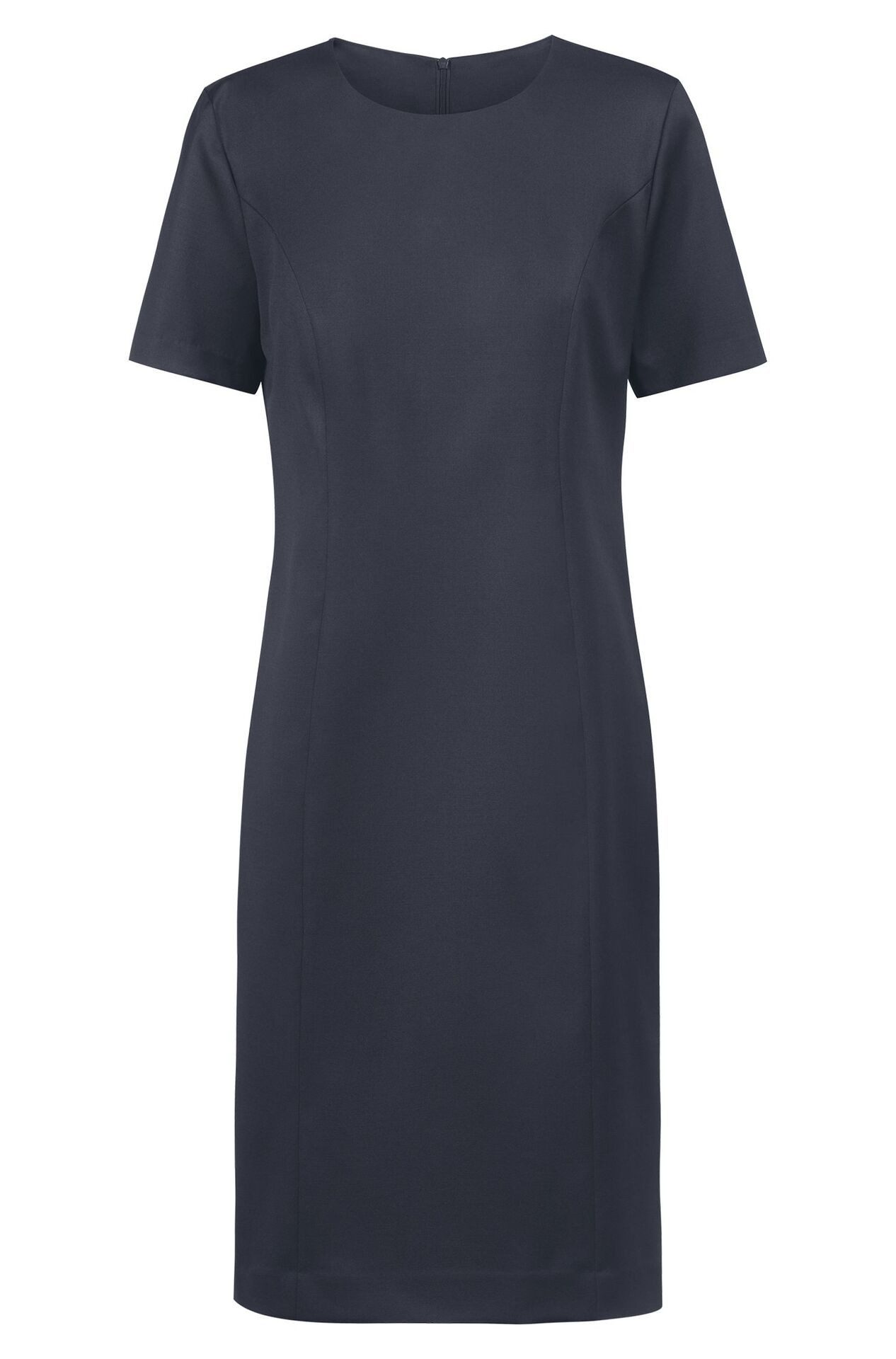 GREIFF Etuikleid Greiff Corporate BASIC Damen Etuikleid Kurzarm Regular-Fit Marine 34