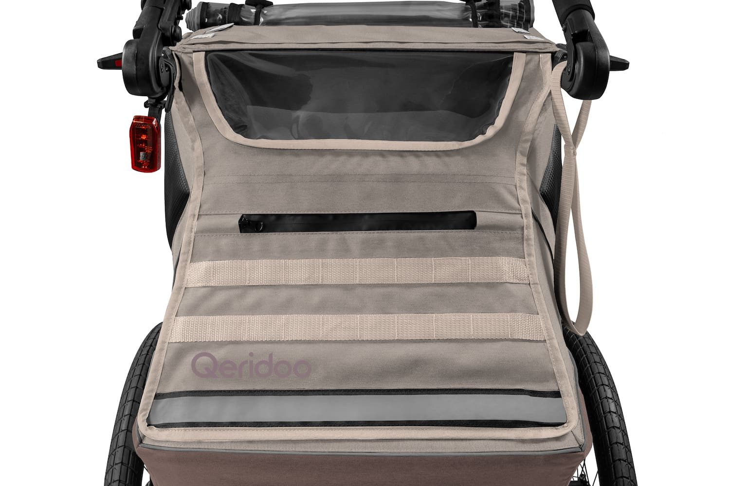 Qeridoo Fahrradkinderanhänger Kidgoo 2 Pro Gen 2 - Kinderfahrradanhänger für 2 Kinder, Anhänger, Buggy und Jogger