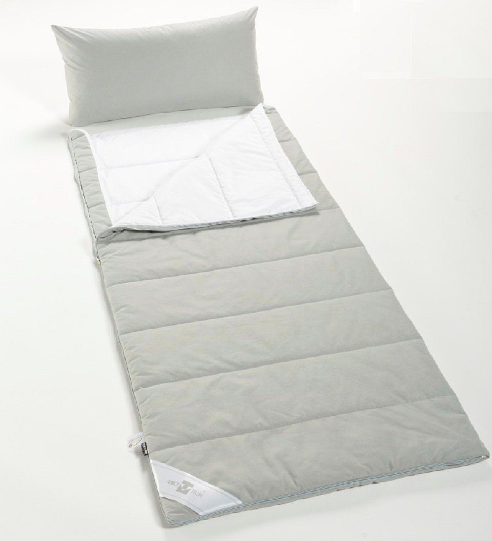 Meditech Schlafsack Pulmanova Medi-Tec Anti Allergie Schlafsack (2 tlg., Schlafsack und Kissenbezug), ideal für Hausstauballergiker
