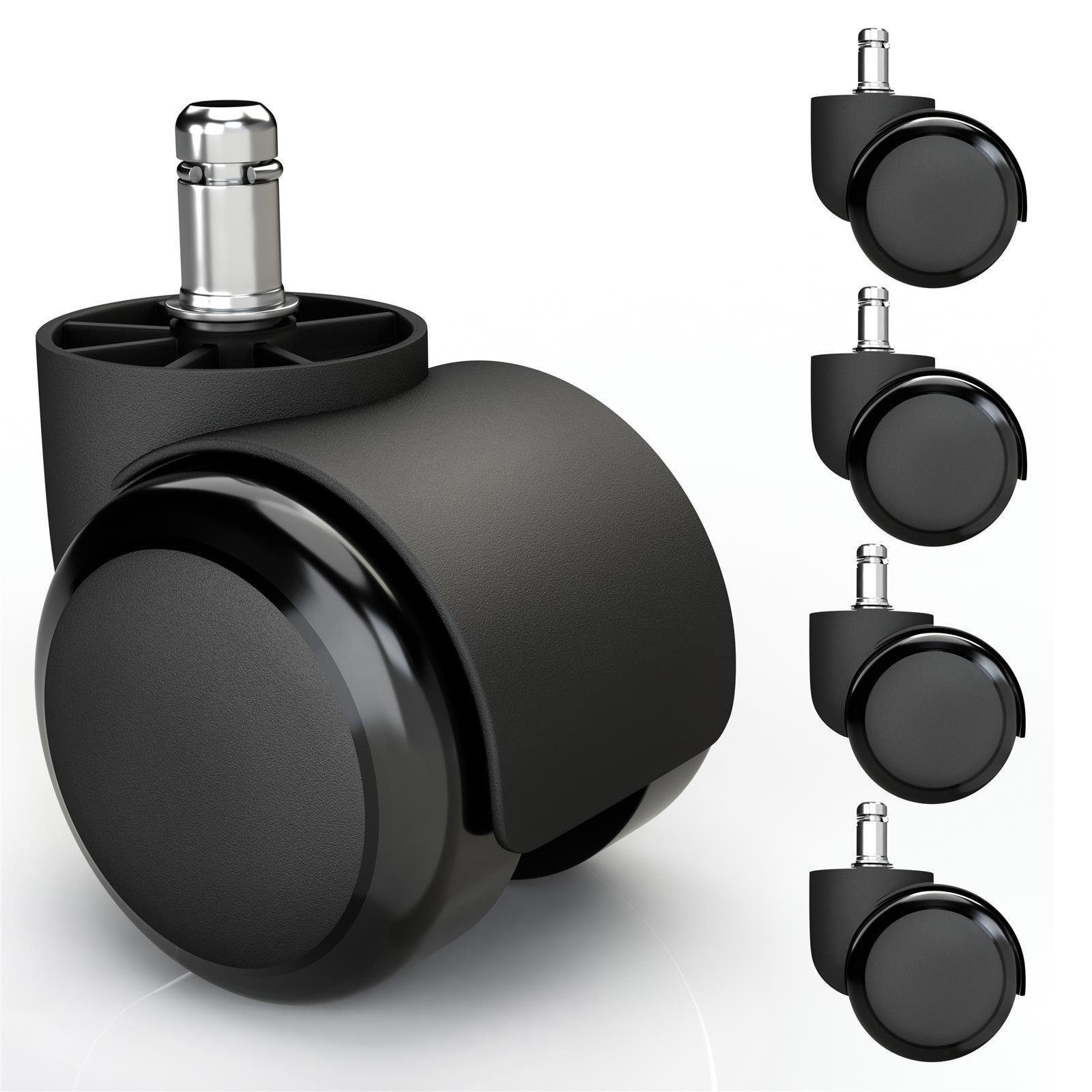 Vendix Stuhlrolle 5x Hartbodenrollen 10mm mit günstig online kaufen