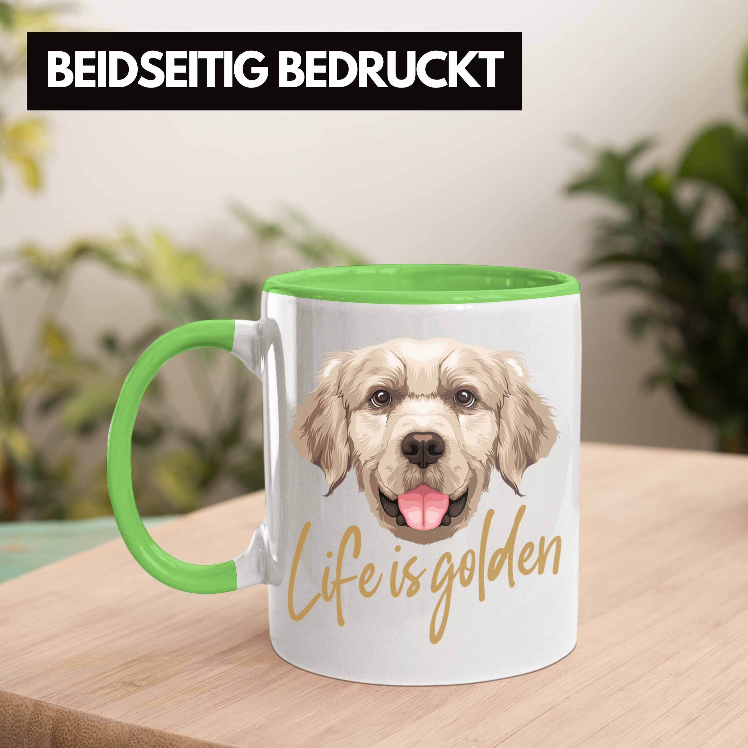Life Hundebesitzer Tasse Tasse Grün Geschenk Golden Is Golden Besitzer Retriever Trendation