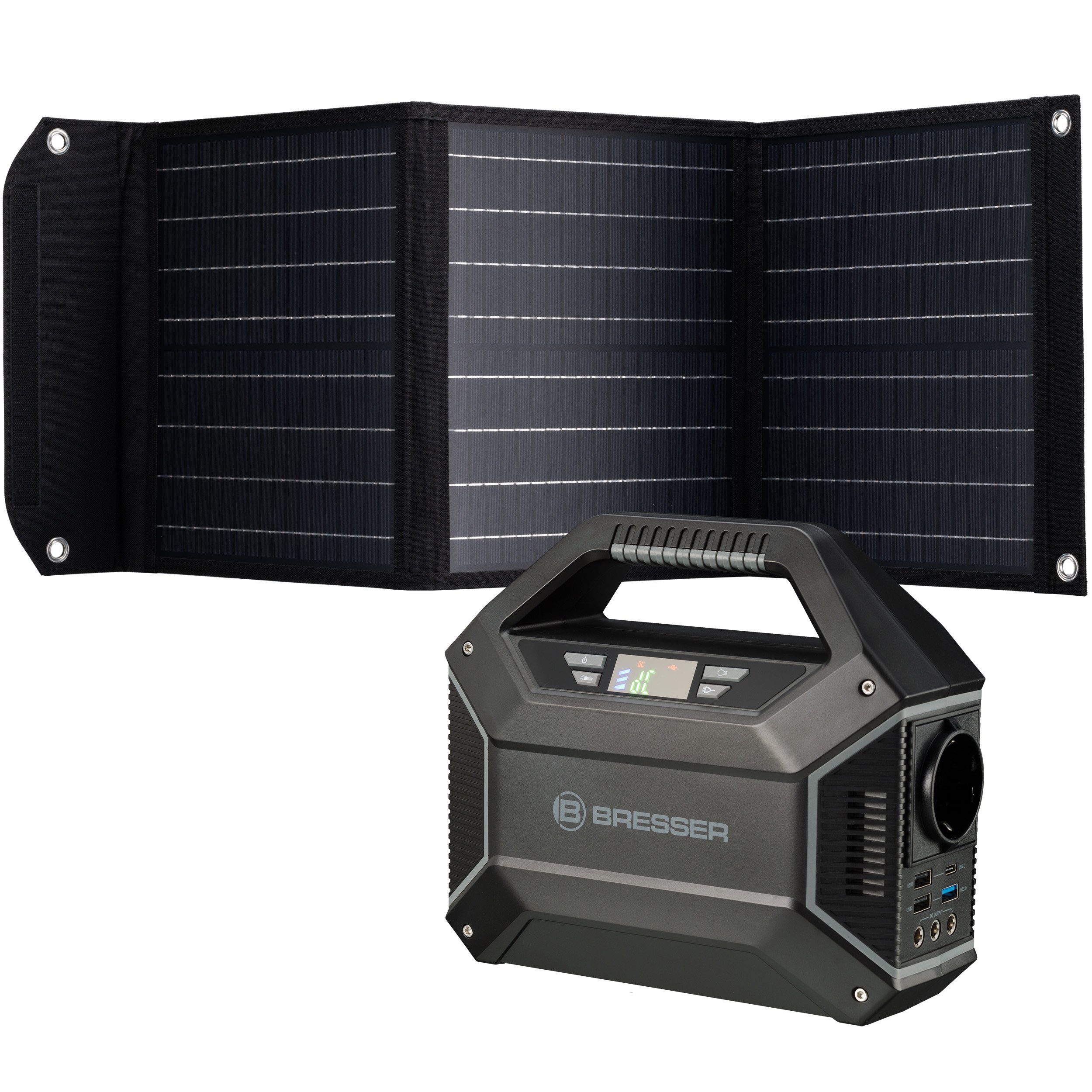 BRESSER BRESSER Set Mobile Power-Station 100 W + Solar-Panel 40 W Powerstation