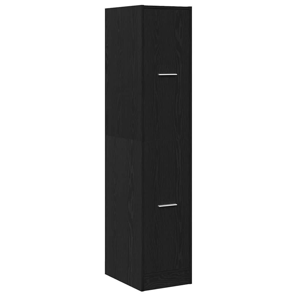 vidaXL Apothekerschrank Apothekerschrank Schwarze Eiche 30 x 41 x 144,5 cm Holzwerkstoff