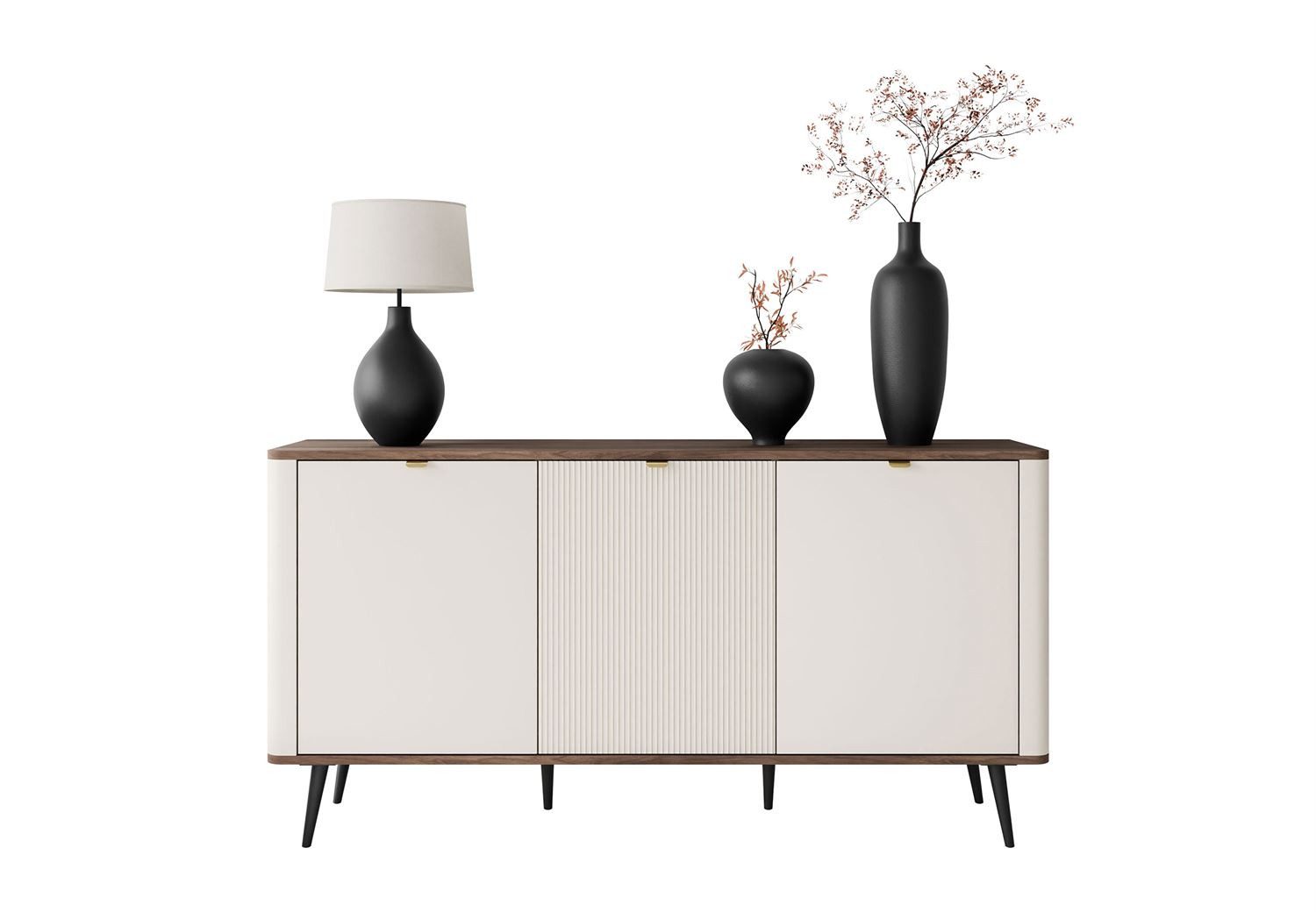 Lookway Kommode für das Schlafzimmer AUTUMN 3D mit geriffelter Front