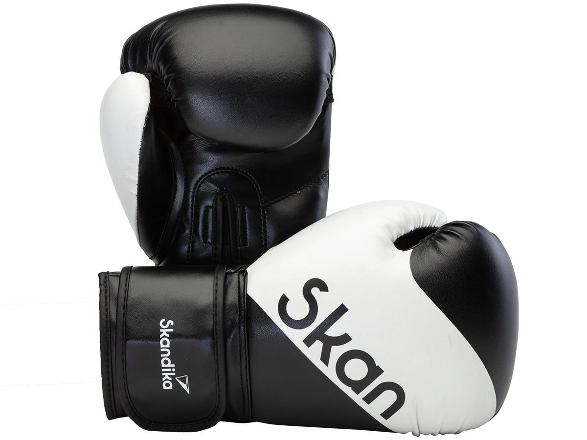 Frauen Boxhandschuhe Skandika Gloves Weiß, Männer für Boxing Robuste und