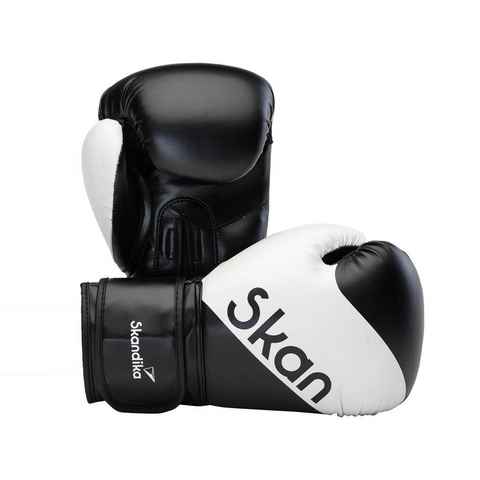 Skandika Boxhandschuhe Weiß, Robuste Boxing Gloves für Männer und Frauen