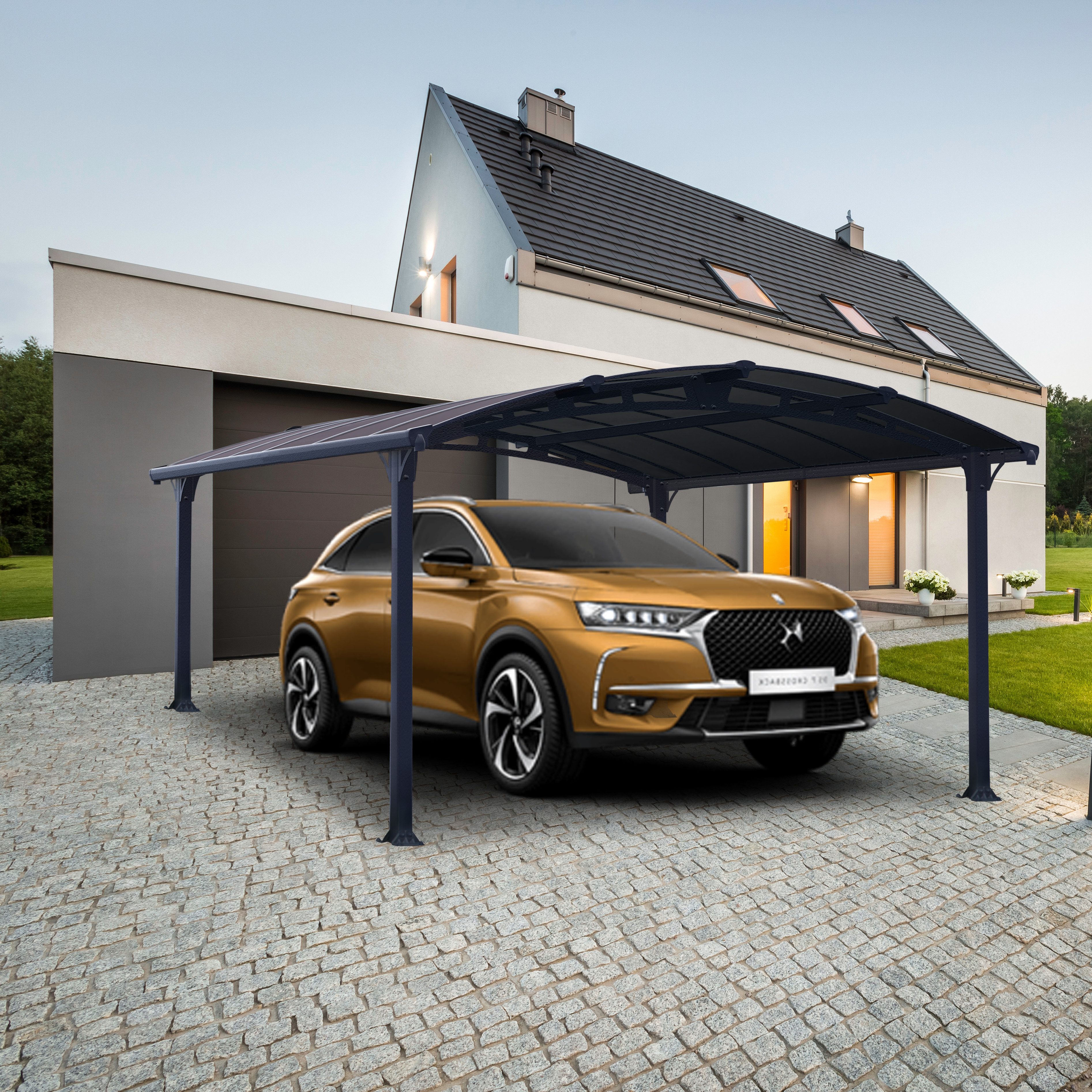 Palram - Canopia Einzelcarport Arcadia, BxT: 359x435 cm, 194 cm Einfahrtshöhe, wartungsfrei