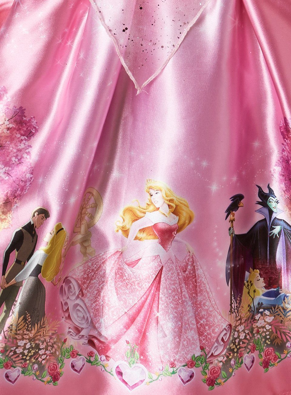 Rubie´s Kostüm Disney Prinzessin Dornröschen Dream Kinderkostüm, Traumhaftes Prinzessinnenkleid mit Szenen aus dem Disney-Spielfilm