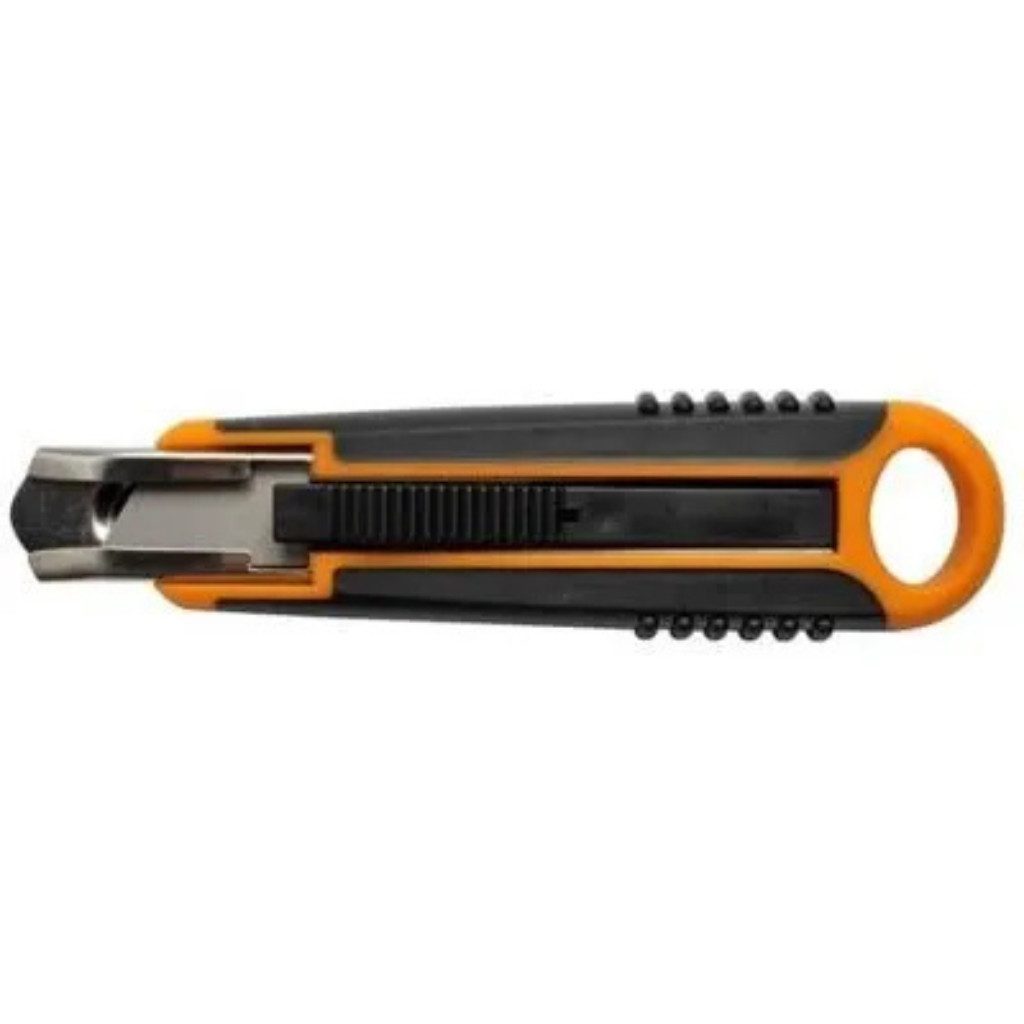Fiskars Резаки Fiskars Sicherheits Резаки, (Packung, 1 St., 18mm, 14cm, schwarz/orange), Schwarz-oranges Farbschema für bessere Sichtbarkeit