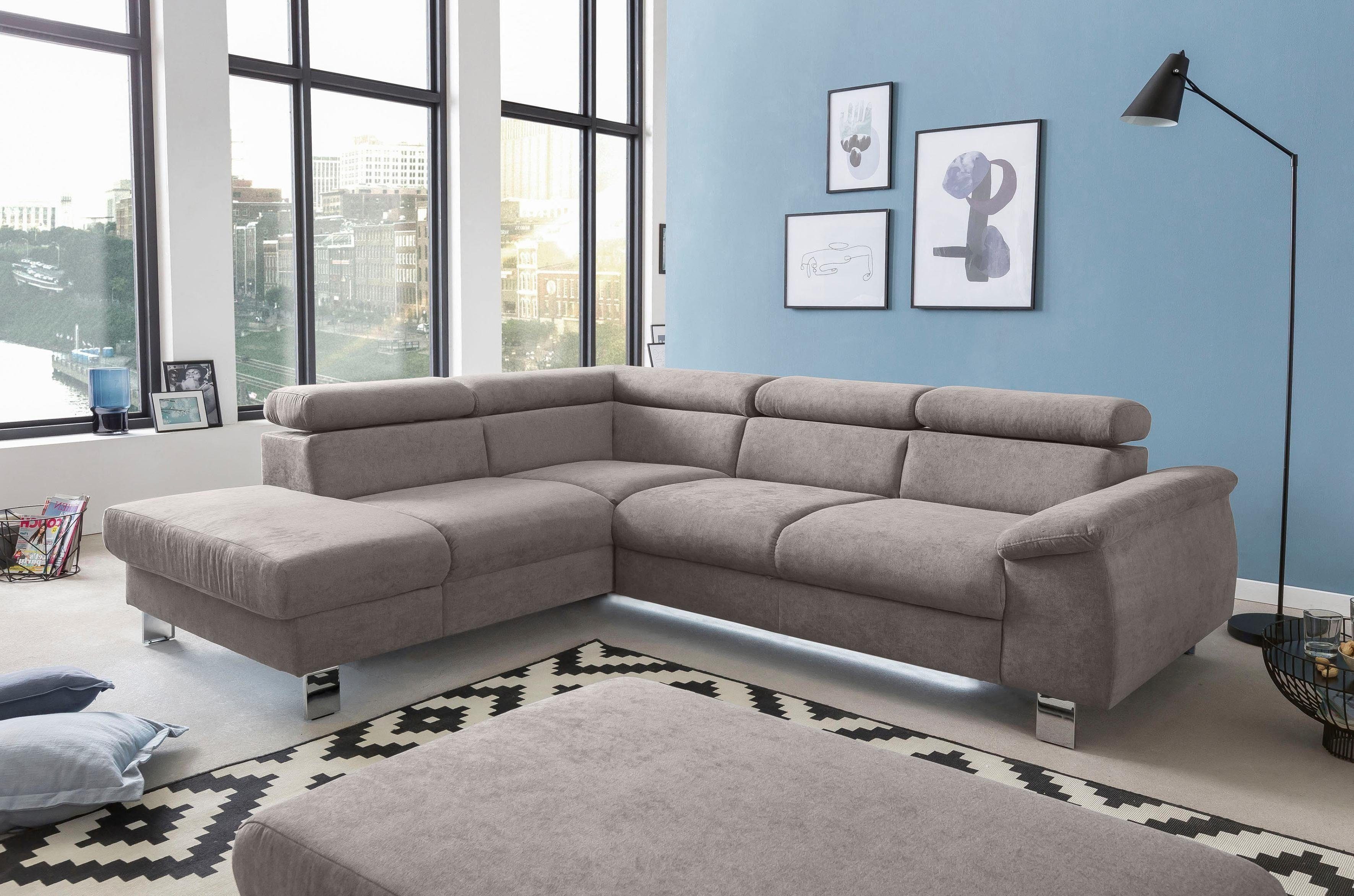 COTTA Polstergarnitur Komaris L-Form, (Set), Set bestehend aus: Ecksofa mit günstig online kaufen
