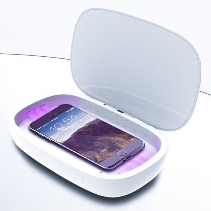 GelldG Smartphone-Hülle UV-Sterilisator mit drahtlosem Ladegerät