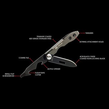 True Utility Multitool Taschenmesser Tweezer Mini Multi, Tool Klappmesser Schlüsselanhänger