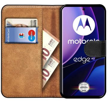 CoolGadget Handyhülle Book Case Handy Tasche für Motorola Edge 40 6,55 Zoll, Hülle Klapphülle Flip Cover für Motorola Edge 40 Schutzhülle stoßfest