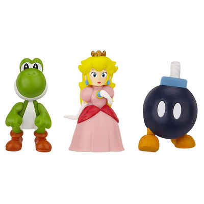Nintendo Actionfigur »Nintendo 2cm Microfiguren (Yoshi, Princess Peach, Bob-Omb)«