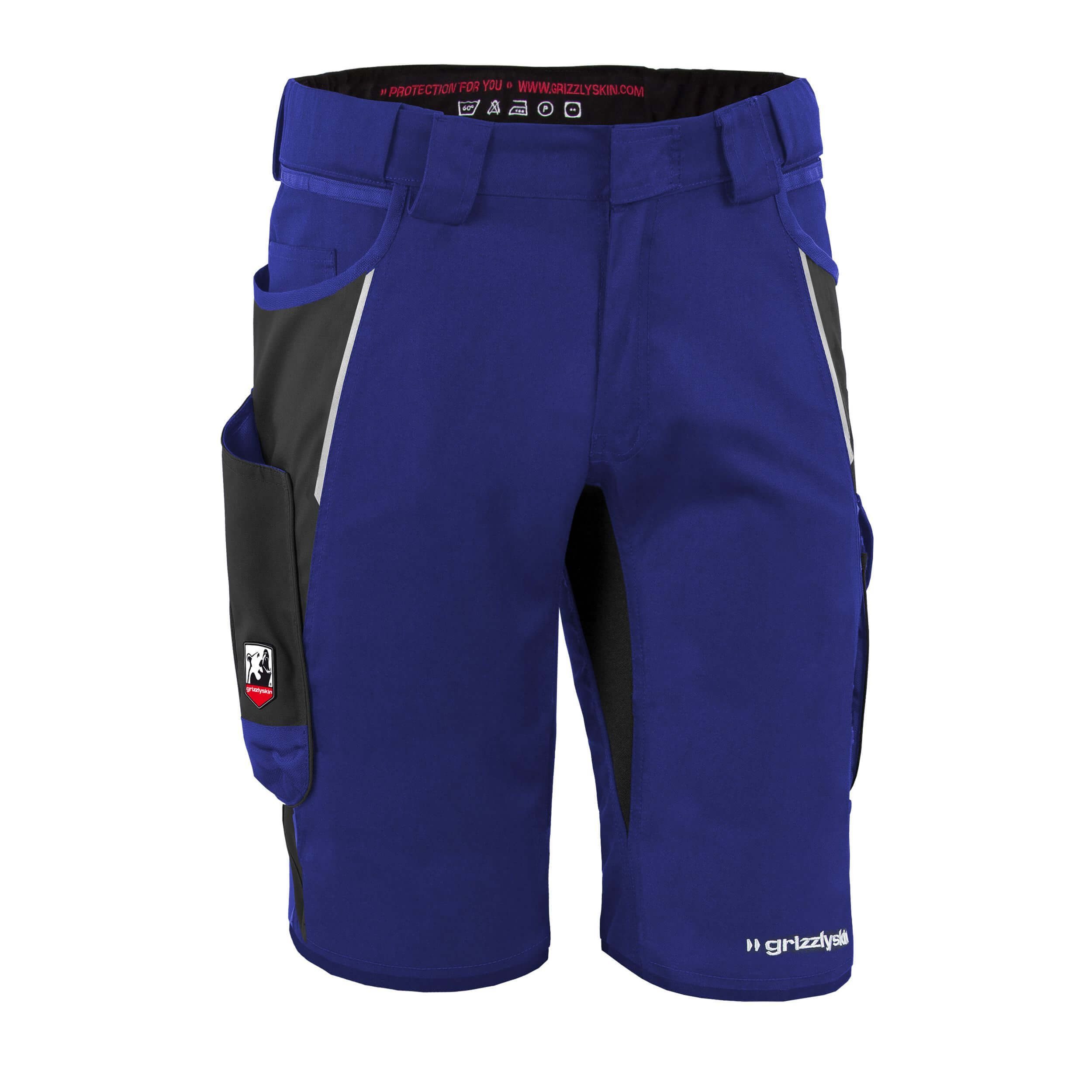 Qualitex Workwear Arbeitsshorts Shorts "IRON" kornblau/schwarz, Gr. N46