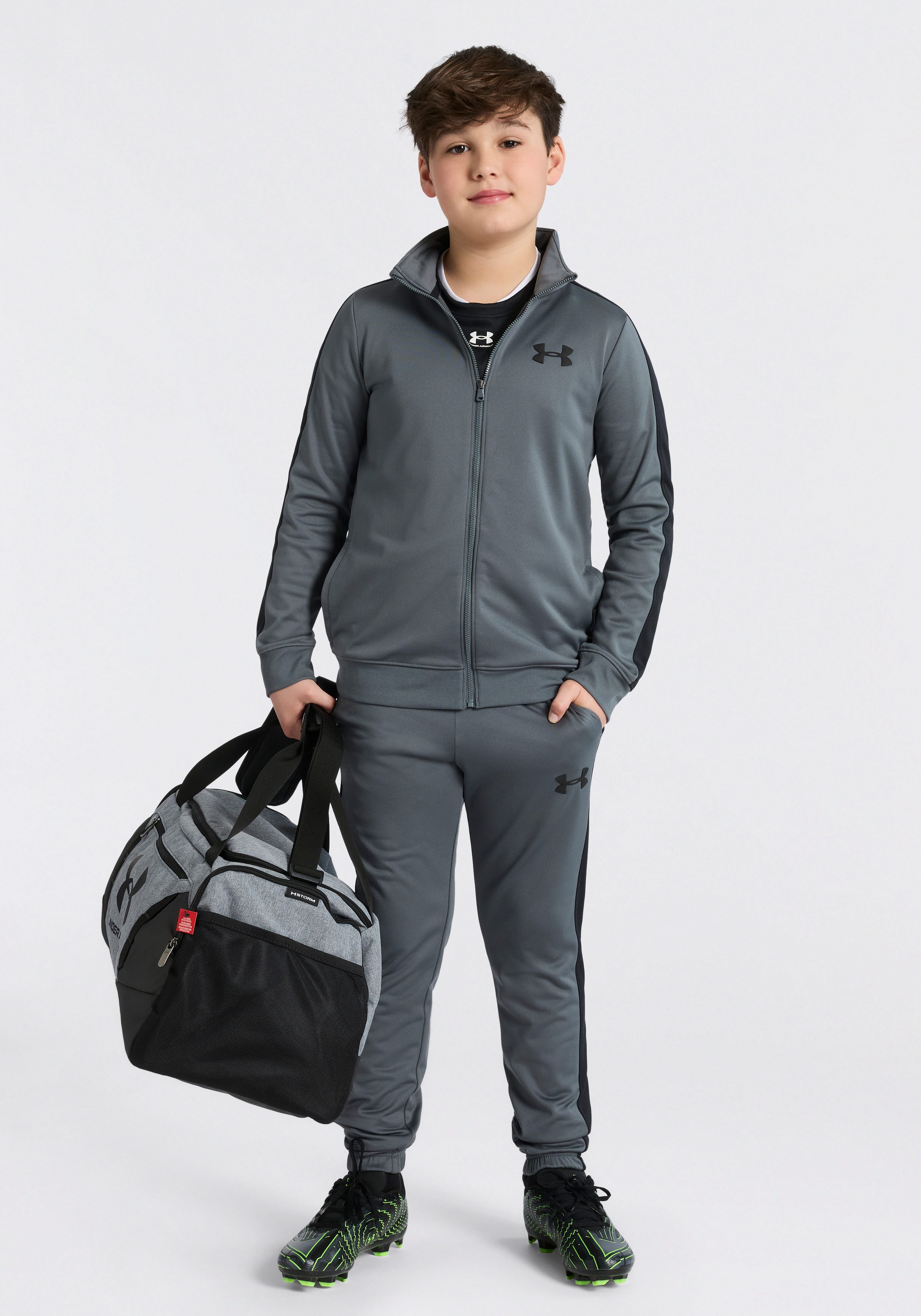 Under Armour® Trainingsanzug UA Rival Knit Track Suit, weiches, innen angerautes Material, schnell trocknendes Polyester – Bild 4 von 5