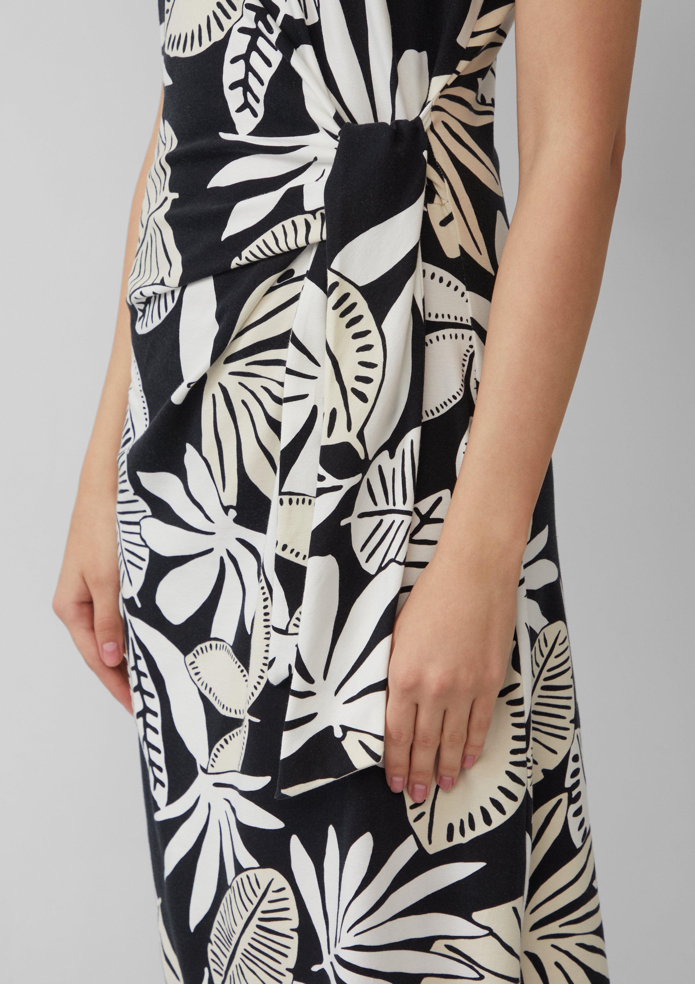 s.Oliver Maxikleid Jersey-Kleid mit Knotendetail Knoten günstig online kaufen