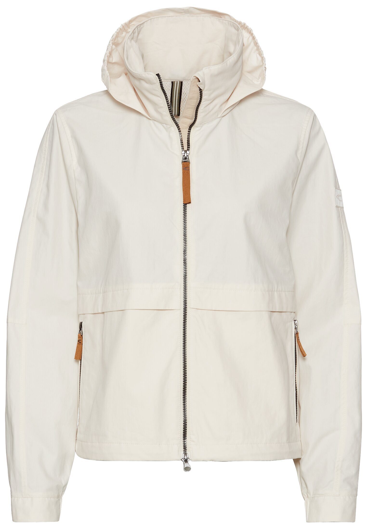 Sommerjacke mit verstaubarer Kapuze Langarm