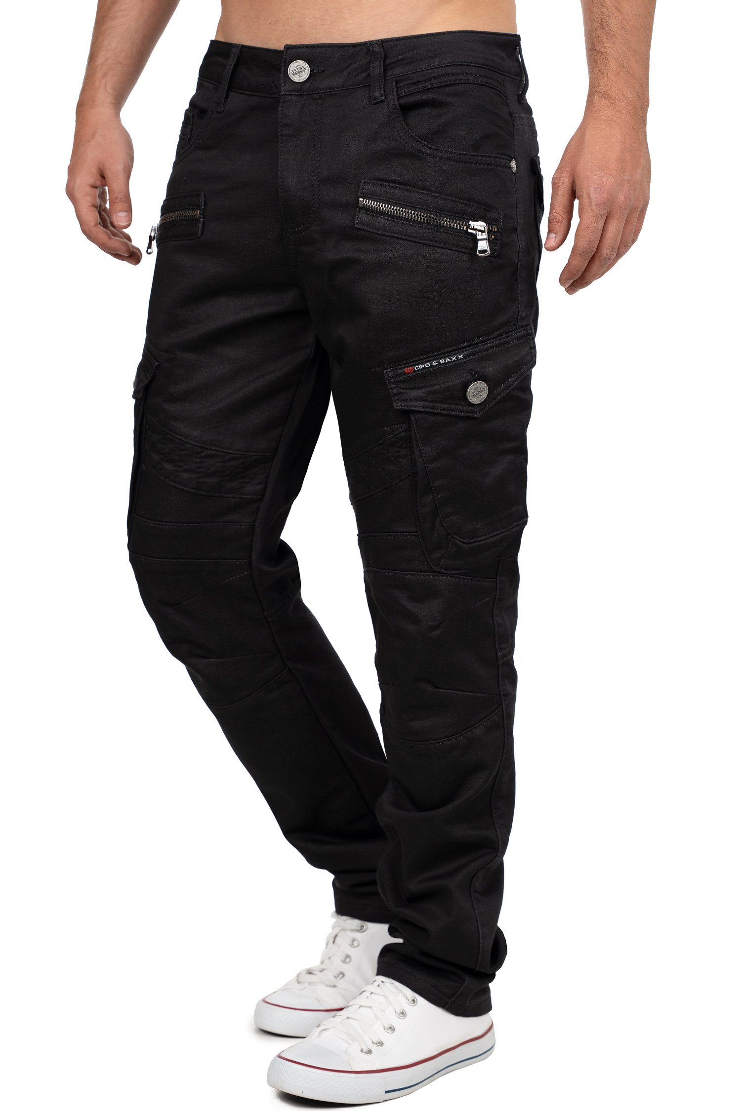 Cipo & Baxx Bikerjeans Herren Straight günstig online kaufen