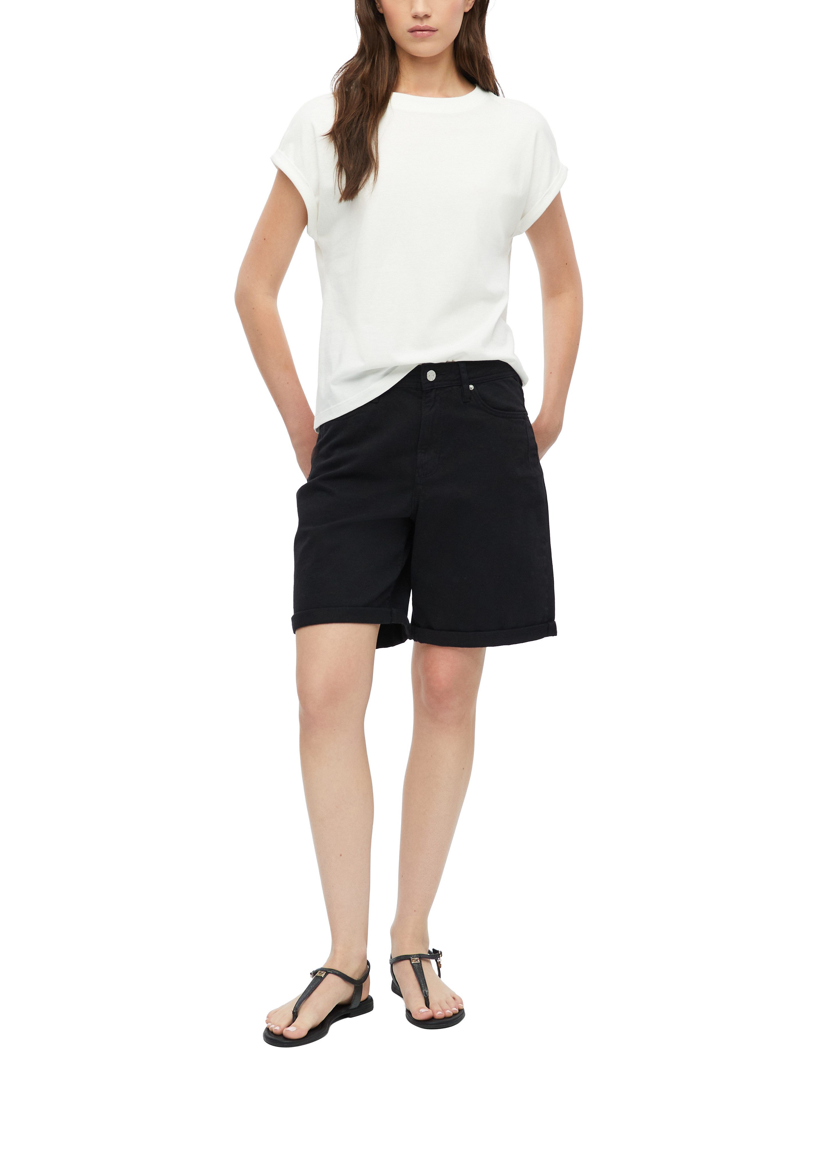 s.Oliver Kurzarmshirt Sommershirt - unifarben – Bild 2 von 4