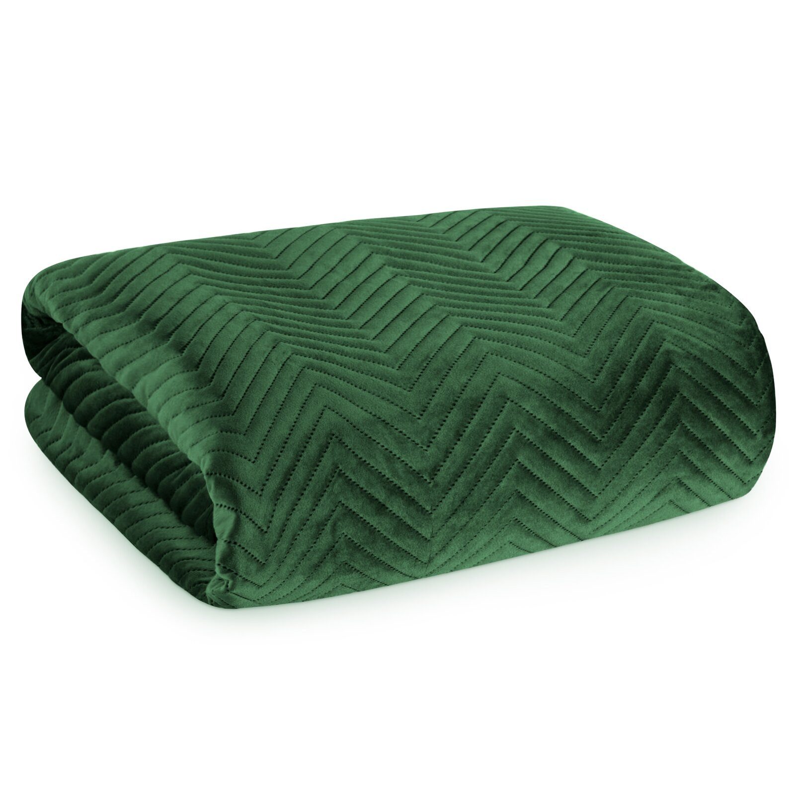 Eurofirany Bettüberwurf SOFIA zweiseitige Steppdecke hochwertige Allzweckdecke L XL XXL, Elegante Tagesdecke Velvet Sesseldecke Sofadecke Überwurf Samt