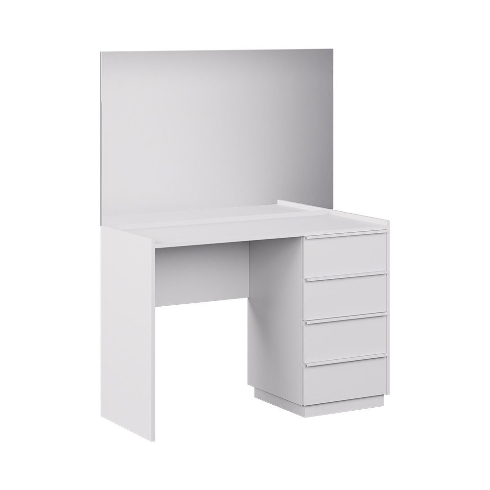 Vicco Schminktisch Viktoria, Weiß, 110 cm mit Spiegel (2-St)
