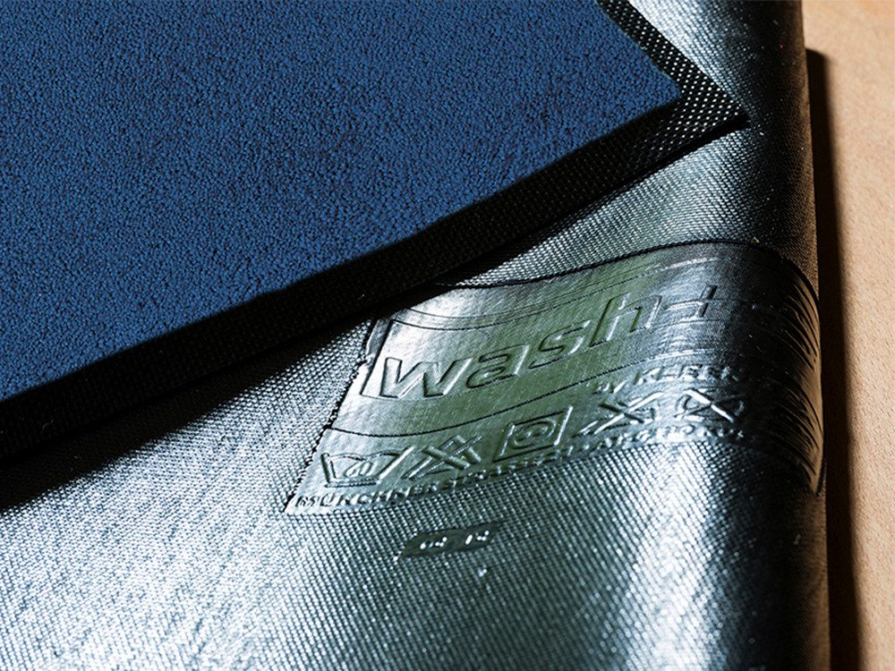 wash+dry by Kleen-Tex Fußmatte Original Uni, Schmutzfangteppich, rechteckig, Höhe: 9 mm, Schmutzmatte, rutschhemmend, auch als Läufer erhältlich – Bild 4 von 5