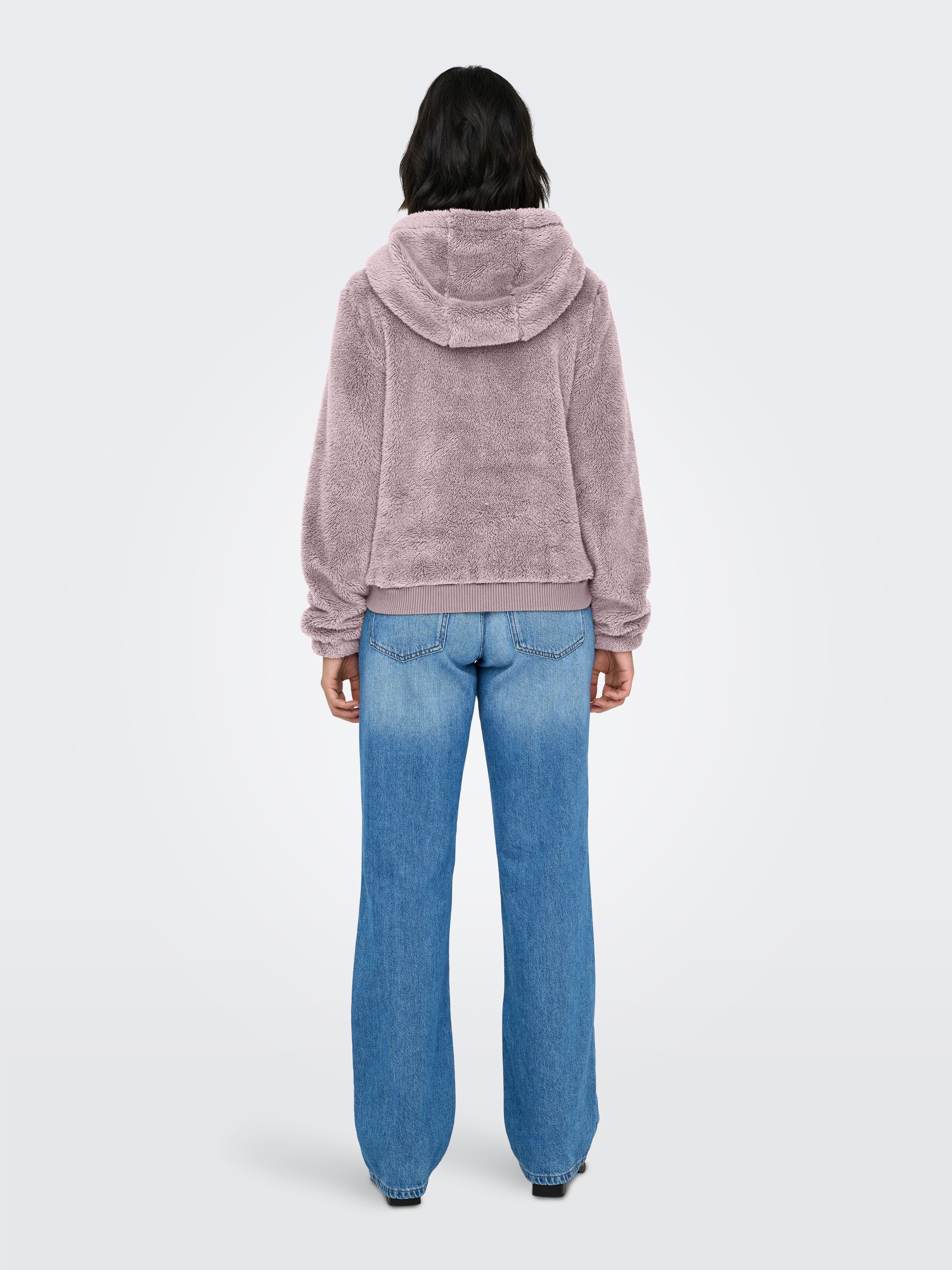 ONLY Kapuzenplüschjacke ONLNEWANNA CONTACT SHERPA JKT OTW NOOS günstig online kaufen