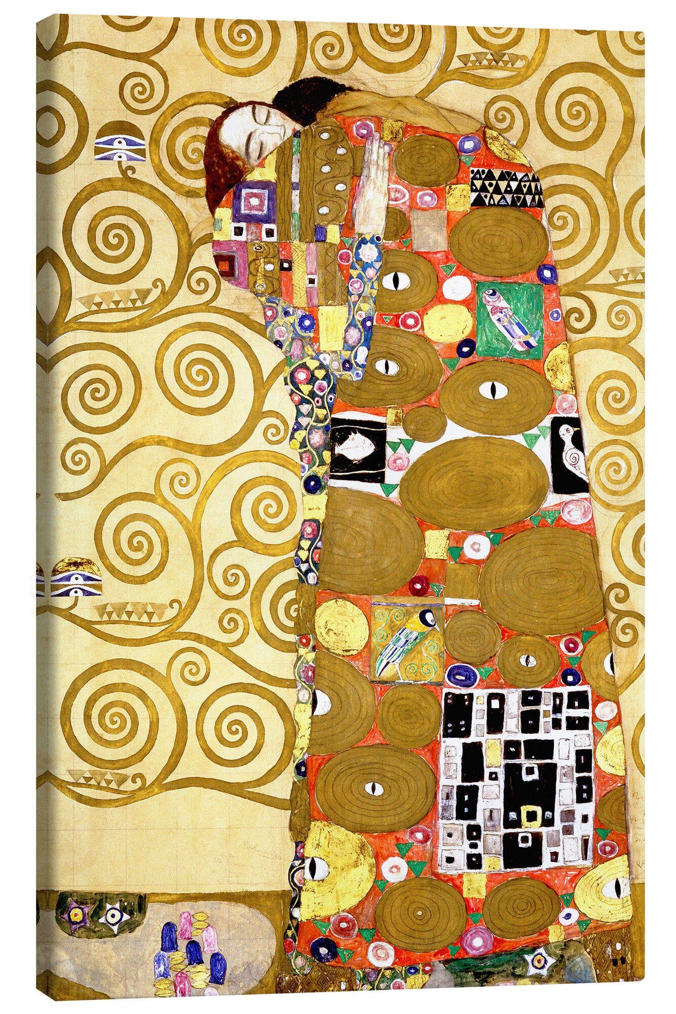 Posterlounge Wandbild Der Lebensbaum (Die Erfüllung), Gustav Klimt, erhältlich als Poster, Leinwandbild, Wandsticker oder Acrylglasbild