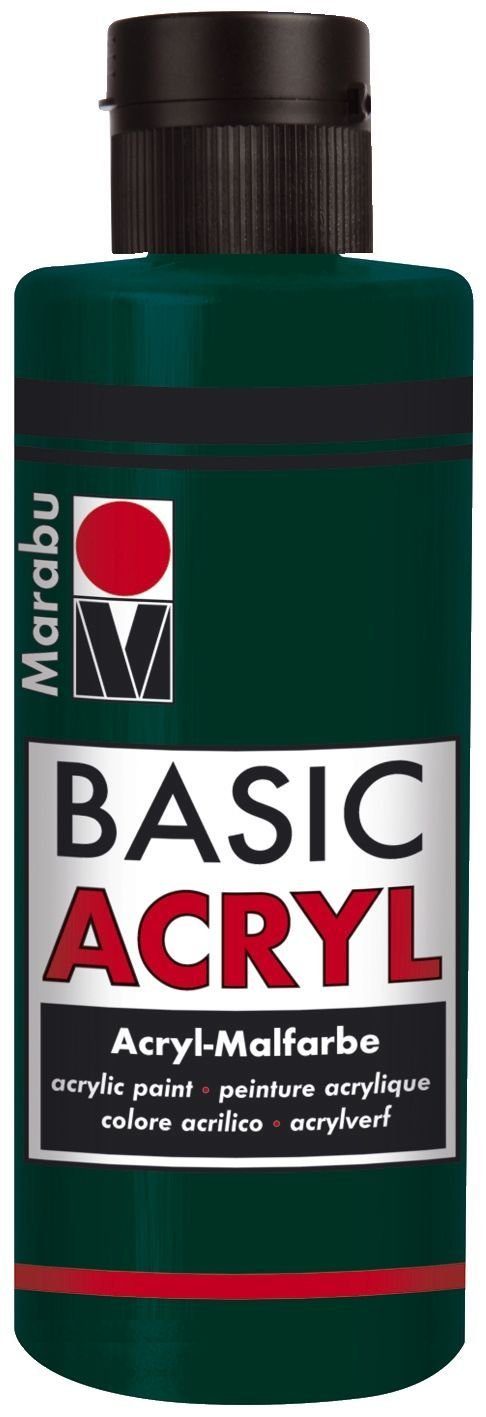 Marabu Kugelschreiber Basic Acryl - Tannengrün 075, 80 ml