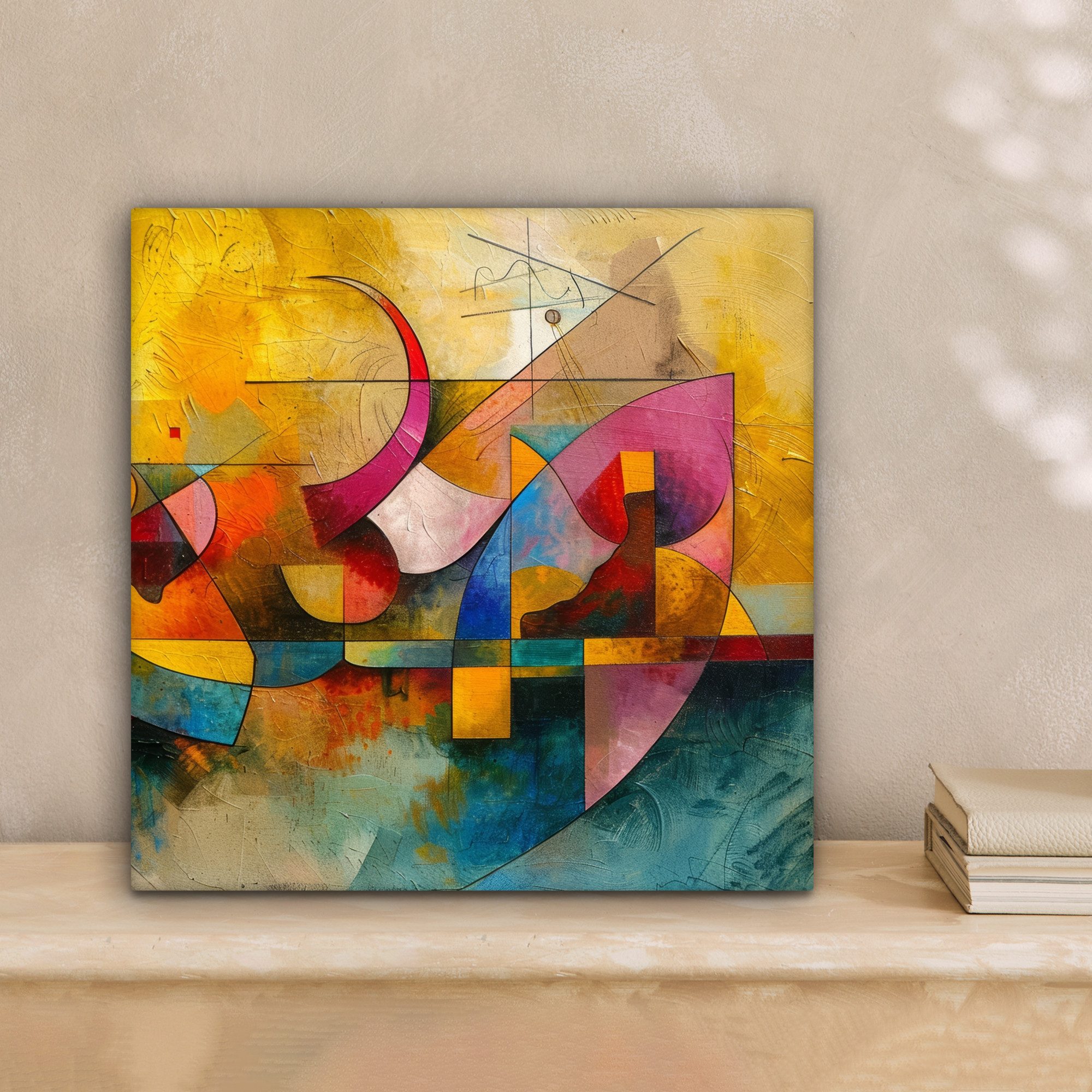 OneMillionCanvasses® Leinwandbild Kunst - Abstrakt - Ästhetisch - Farbenfro günstig online kaufen