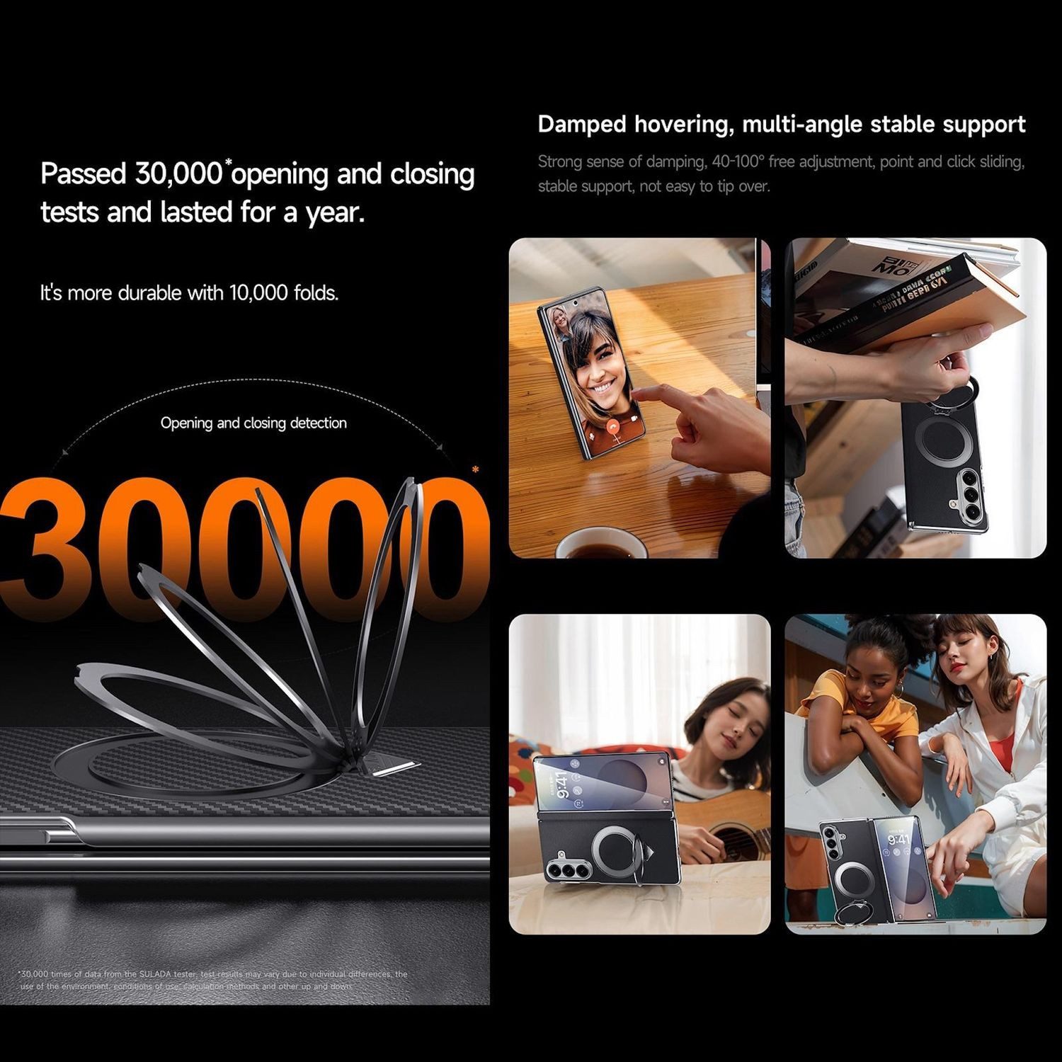 Wigento Handyhülle Für Samsung Galaxy Z Fold7 5G Leder MagSafe Ring Halter Hülle Braun, Hochwertiges Leder, MagSafe-kompatibel, Halter integriert