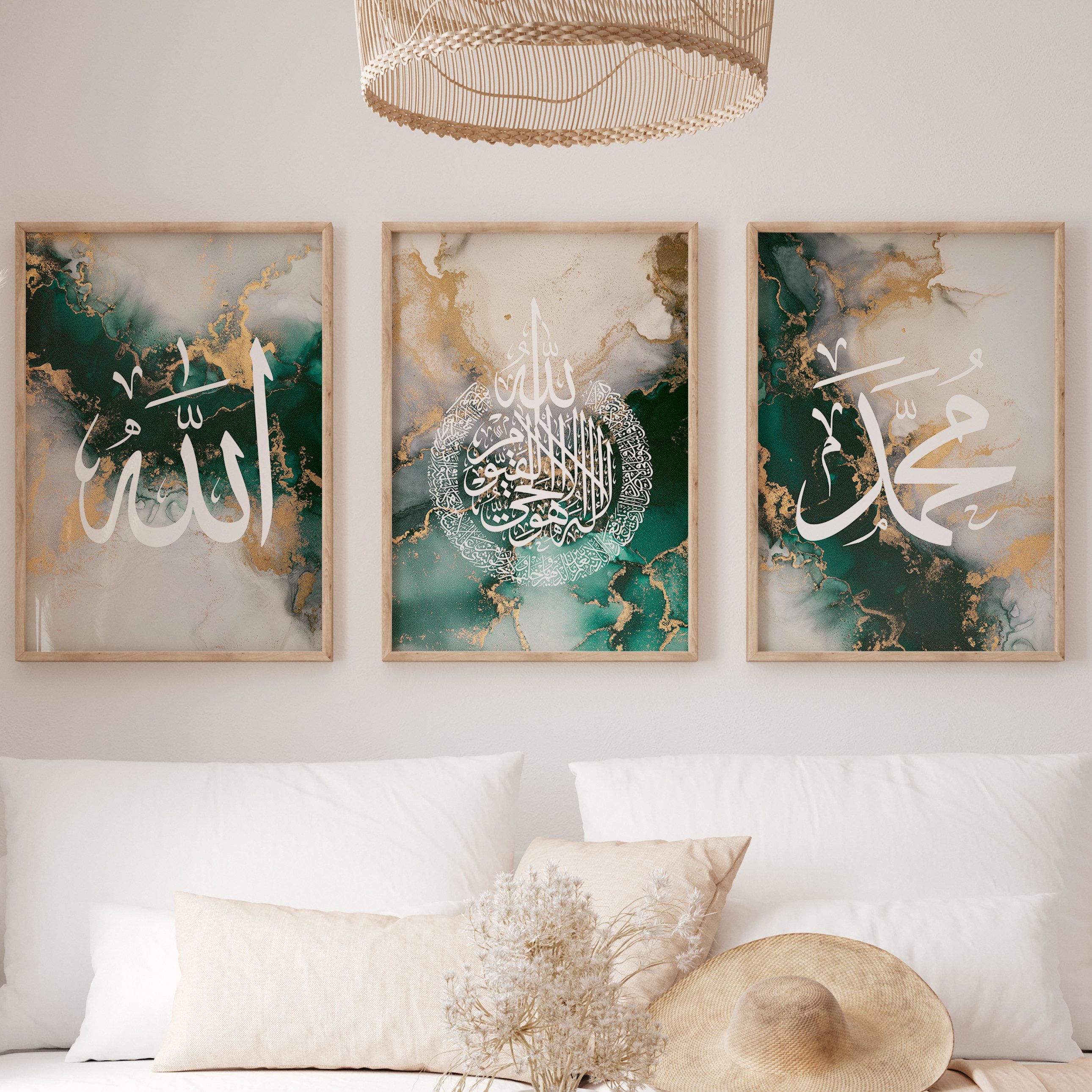 WANDKIND Poster Allah Muhammad Set Premium IP710, Islamisches Poster