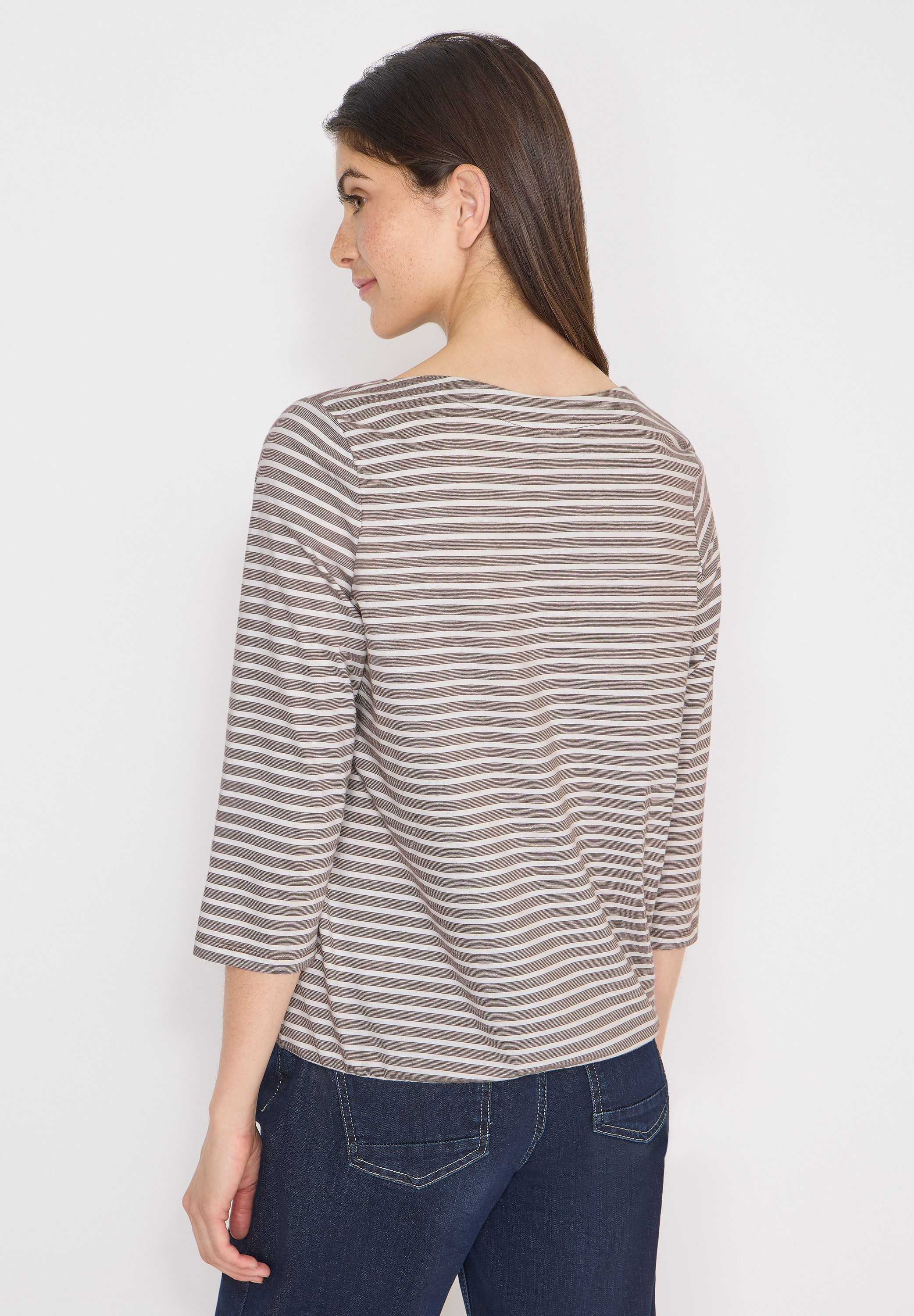 CECIL 3/4-Arm-Shirt mit U-Boot-Ausschnitt