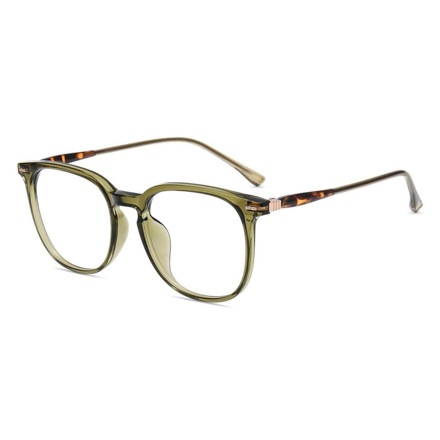 LuxusKollektion Brille Blaulichtfilter Brille Runder Rahmen Grün