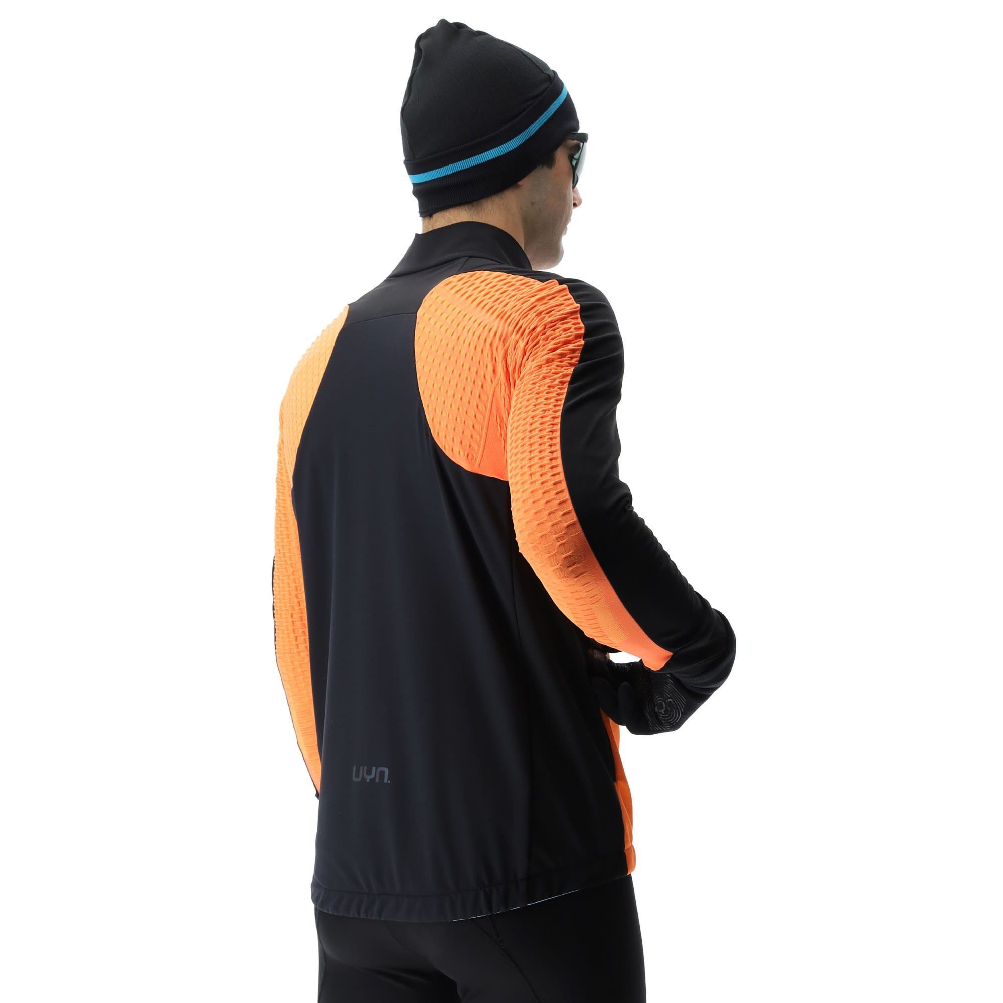 Fluo Orange Anorak Coreshell Country Turquoise - Black Jacket Herren M UYN Cross Skiing Uyn -