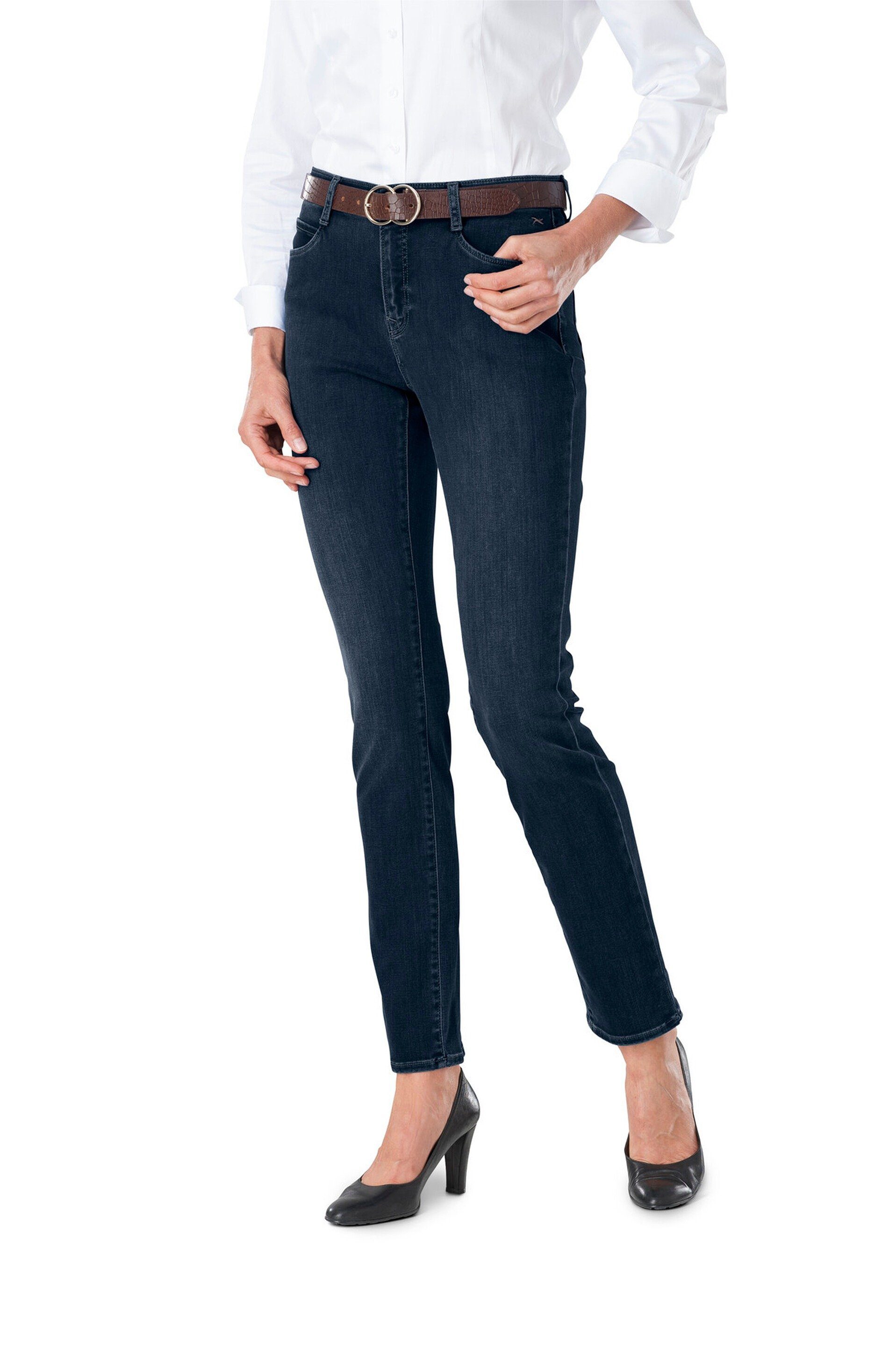 5-Pocket-Jeans Jeans darkblue Winter Brax Five-Pocket Carola BRAX