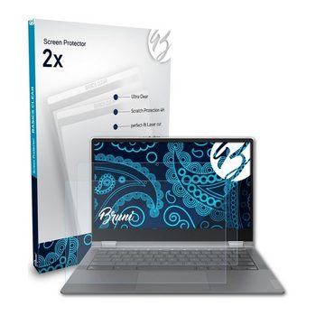 Bruni Schutzfolie für Lenovo IdeaPad Flex 5 Chromebook 13 Inch, (2 Folien), praktisch unsichtbar