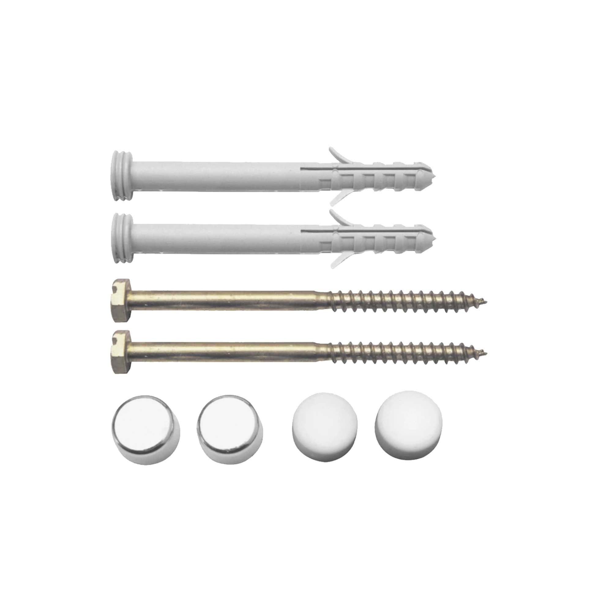 tecuro Stand-WC-Befestigung Set 6 x 85 mm mit Abdeckkappe