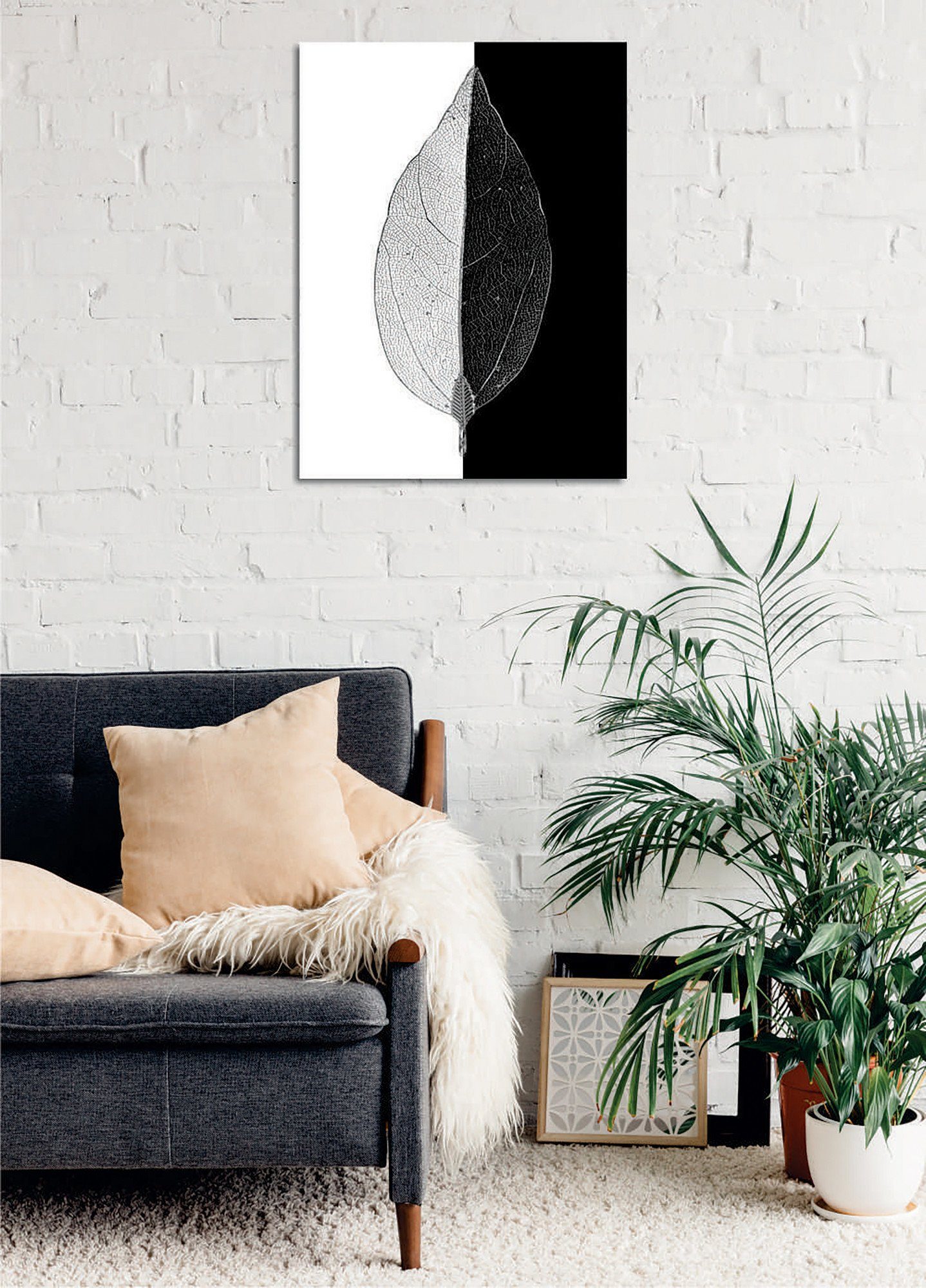 Wallity Leinwandbild Polyester 40 cm, / GWN1215, Bunt, Baumwolle 40% 60% x 30