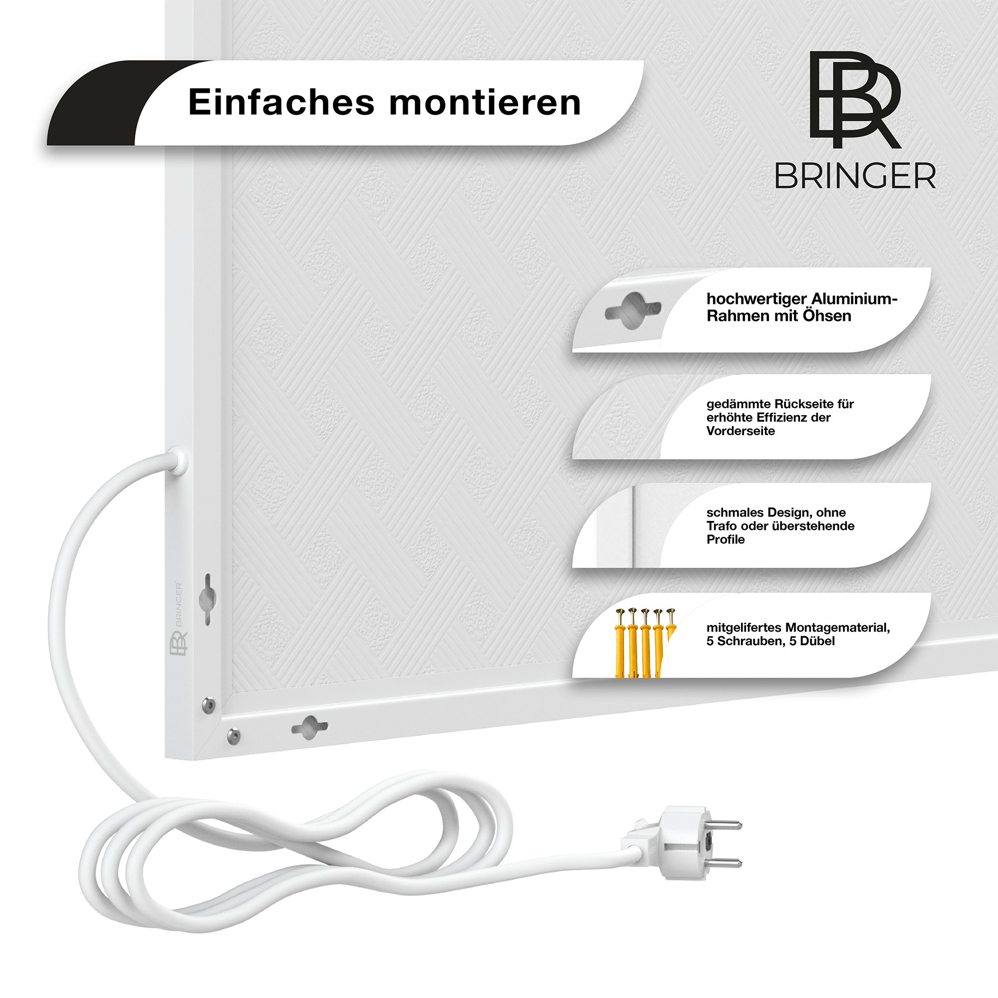 Bringer Infrarotheizung Bildheizung, Bild Infrarotheizung mit Rahmen, Motiv: Chiang Mai, Thailand