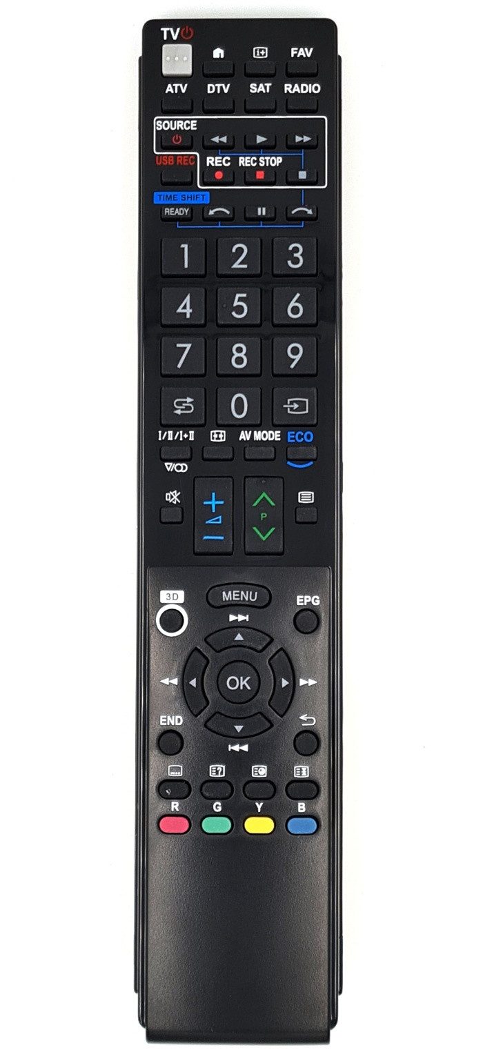 Alltro Ersatz Fernbedienung für Sharp GA857WJSA AQUOS TV Fernbedienung