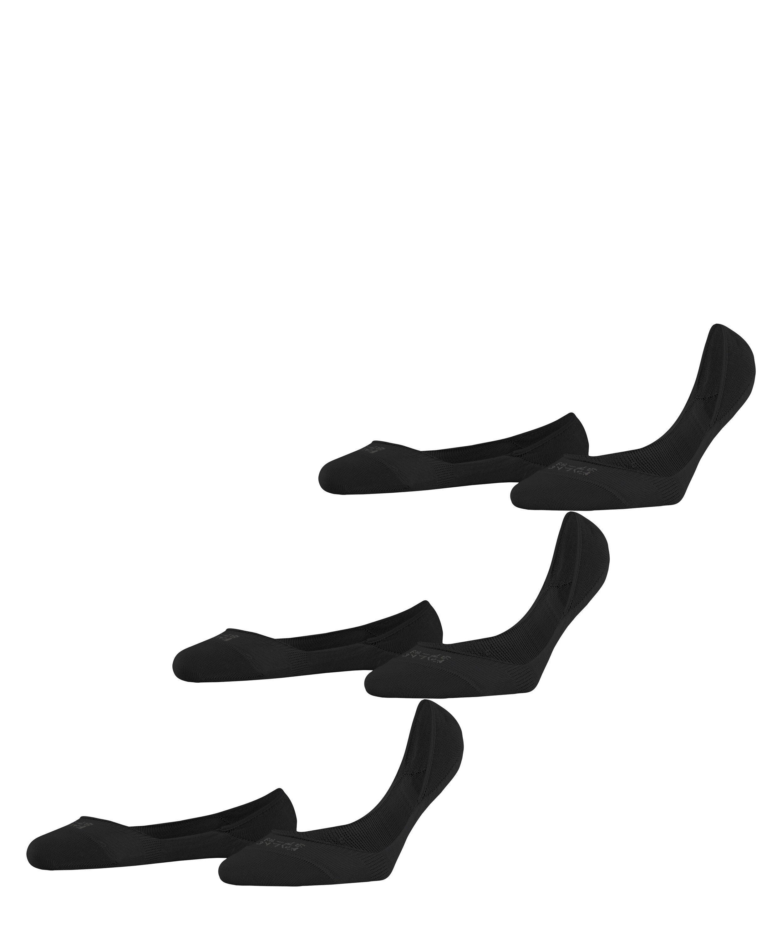 FALKE mit Anti-Slip-System Füßlinge (3000) Step 3-Pack black