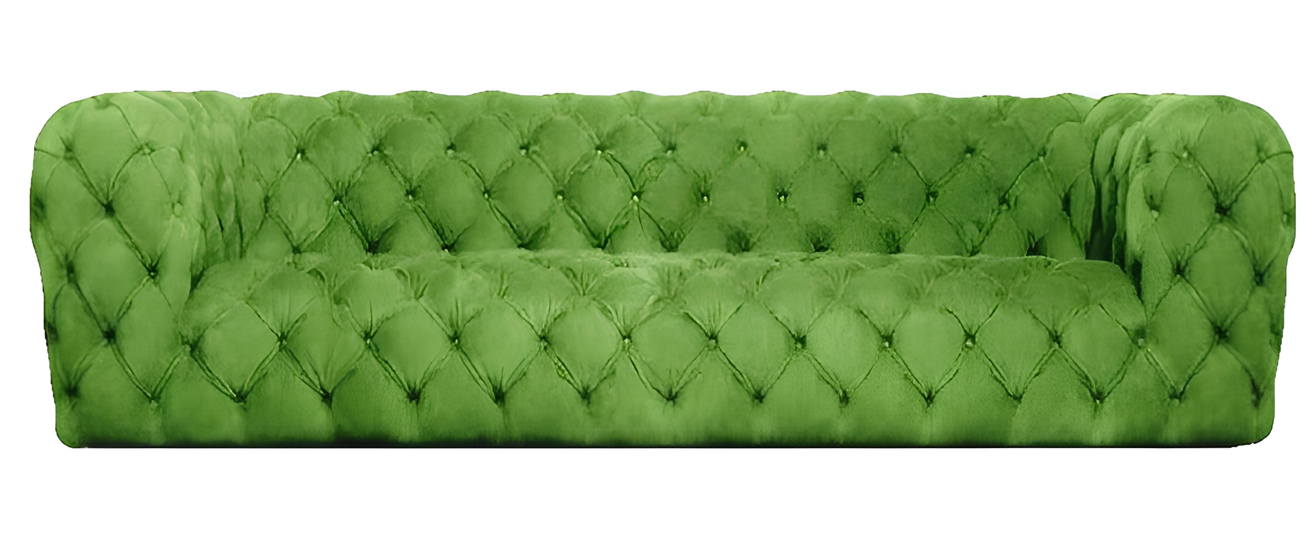 Xlmoebel Big-Sofa Modernes grünes Textil-Sitzmöbel für das Wohnzimmer, Viersitzer-Couch, Hergestellt in Europa