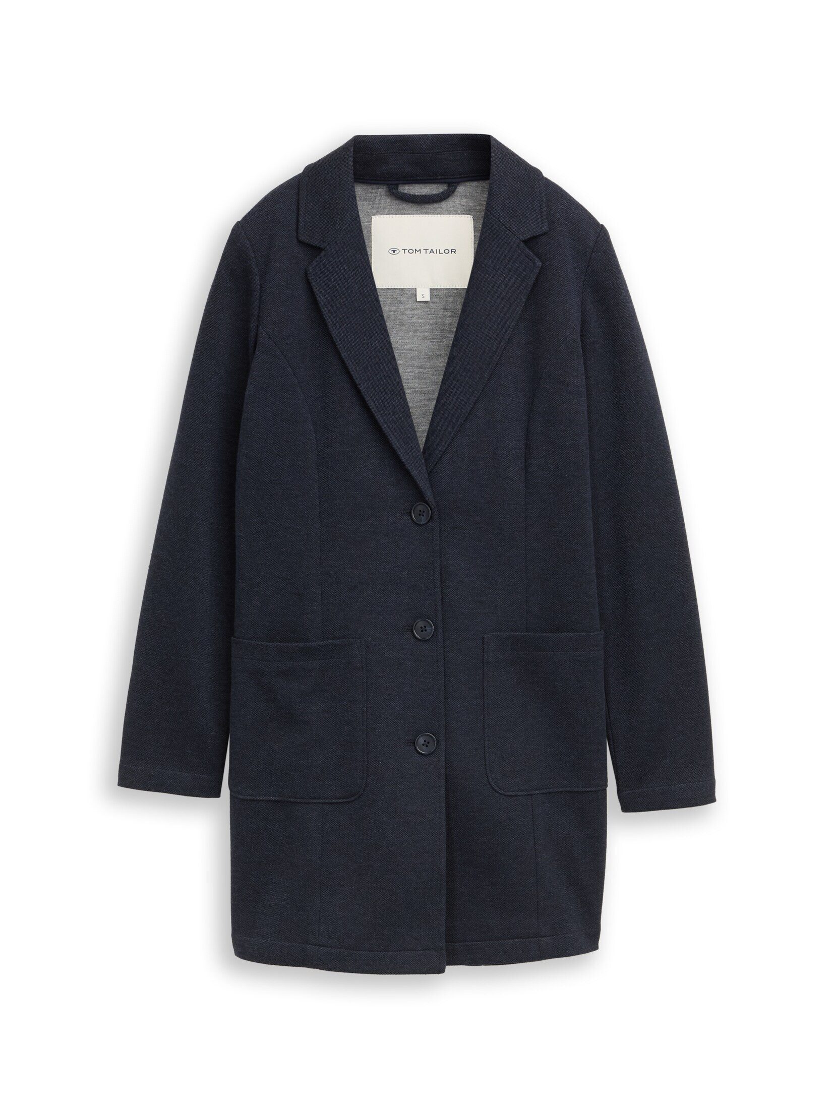 TOM TAILOR Kurzmantel Jacken Slim Fit Mantel mit aufgesetzten Taschen