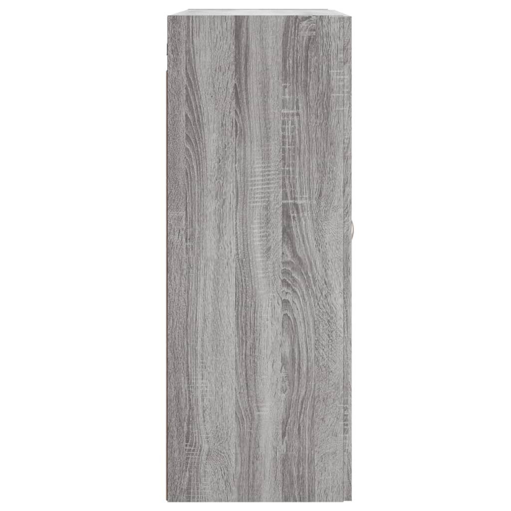 vidaXL 69,5x34x90 Sonoma St) (1 Grau Holzwerkstoff Wandschrank Sideboard cm