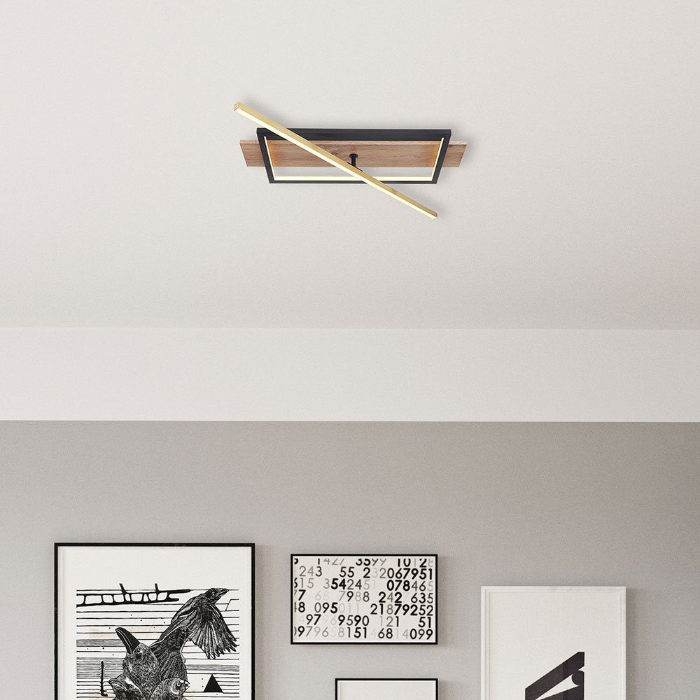 Deckenleuchte, Holzoptik Deckenleuchte Dreh-Schwenkbar Deckenlampe LED Globo Strahler LED 1x