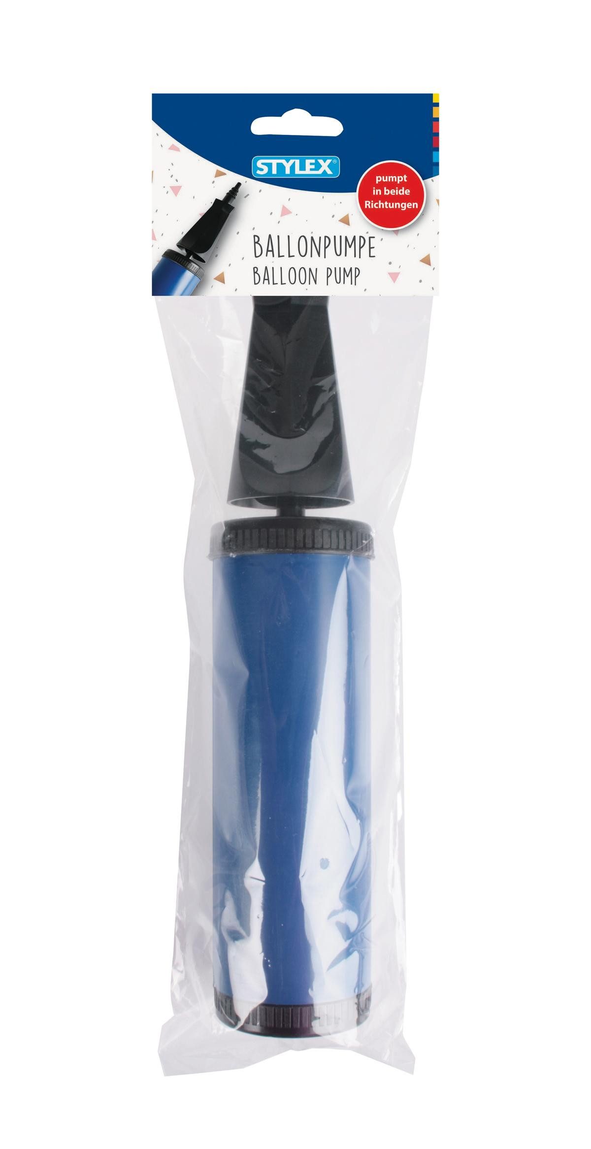 Luftpumpe Ballonpumpe / Zwei-Wege-Pumpe / Farbe: blau